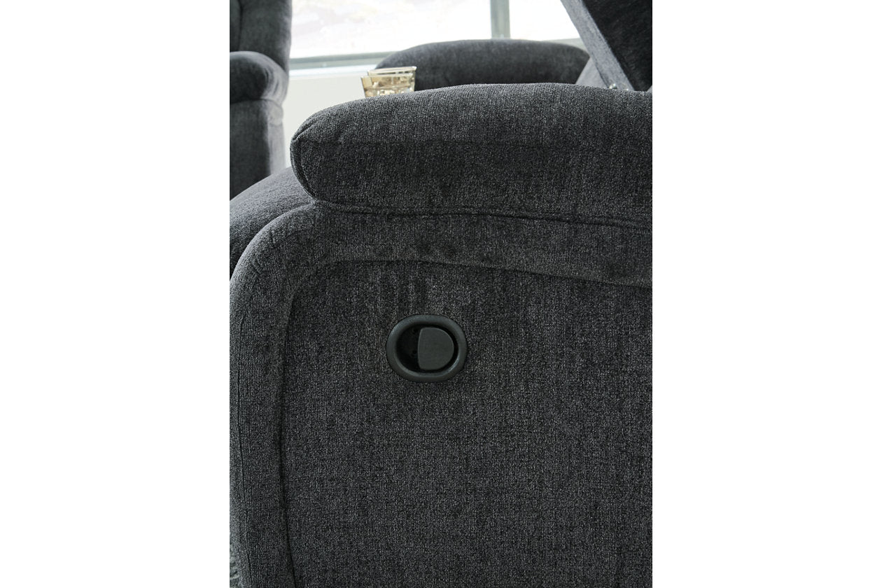 Draycoll Slate Power Reclining Sofa and Loveseat - Ashley - Luna Furniture