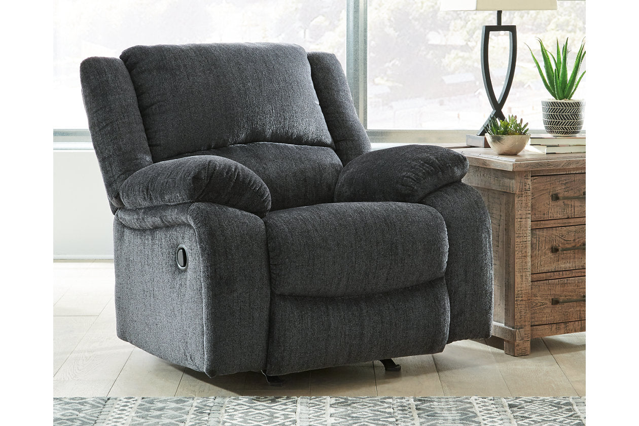 Draycoll Slate Reclining Sofa and Recliner - Ashley - Luna Furniture