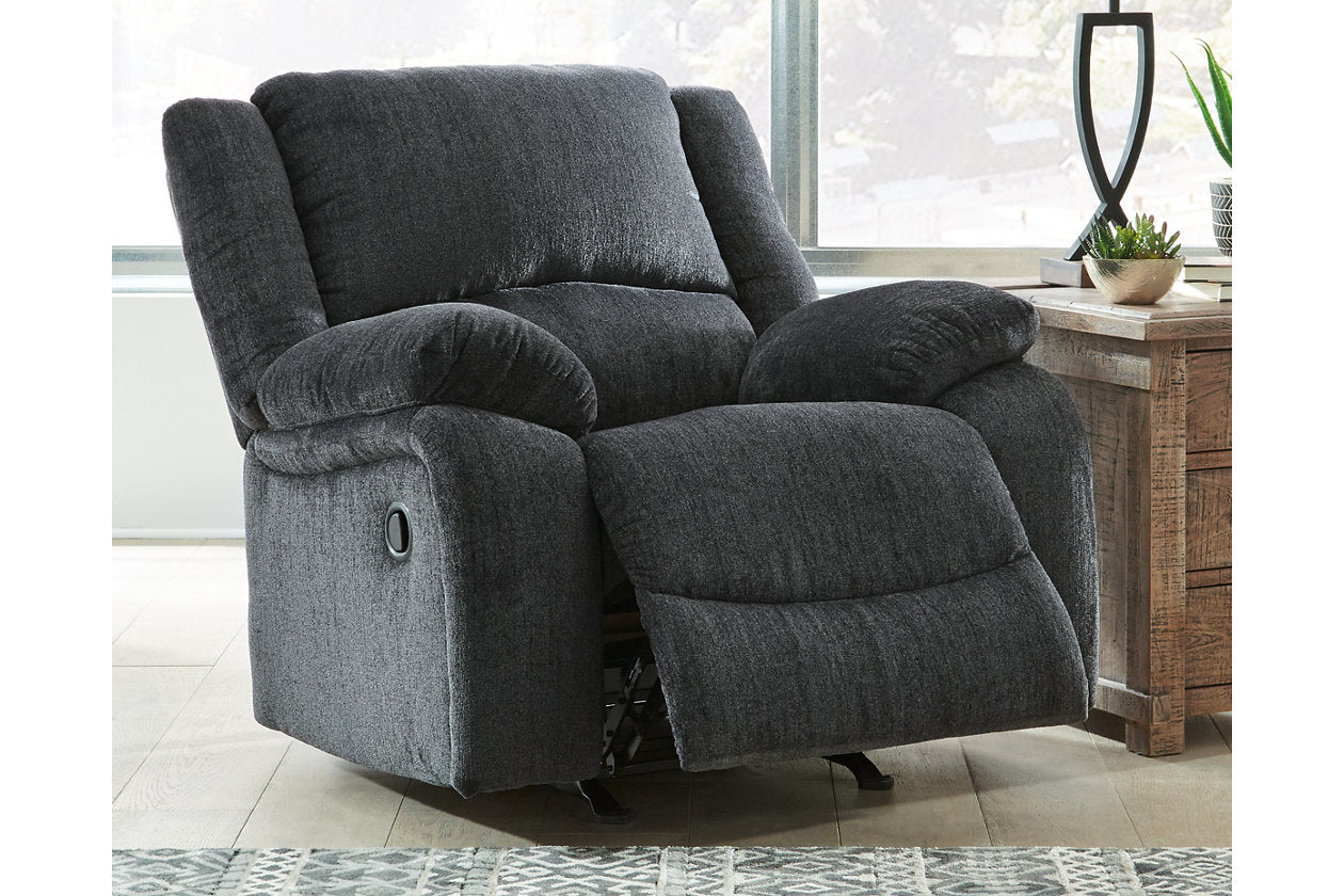 Draycoll Slate Reclining Sofa and Recliner - Ashley - Luna Furniture