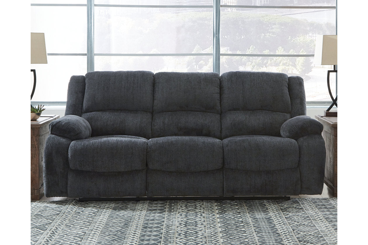 Draycoll Slate Reclining Sofa and Recliner - Ashley - Luna Furniture