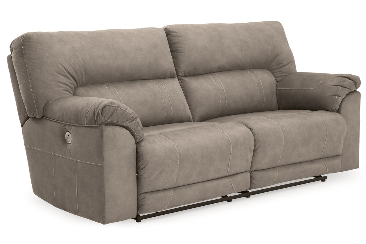 Cavalcade Slate Power Reclining Sofa and Loveseat - Ashley - Luna Furniture