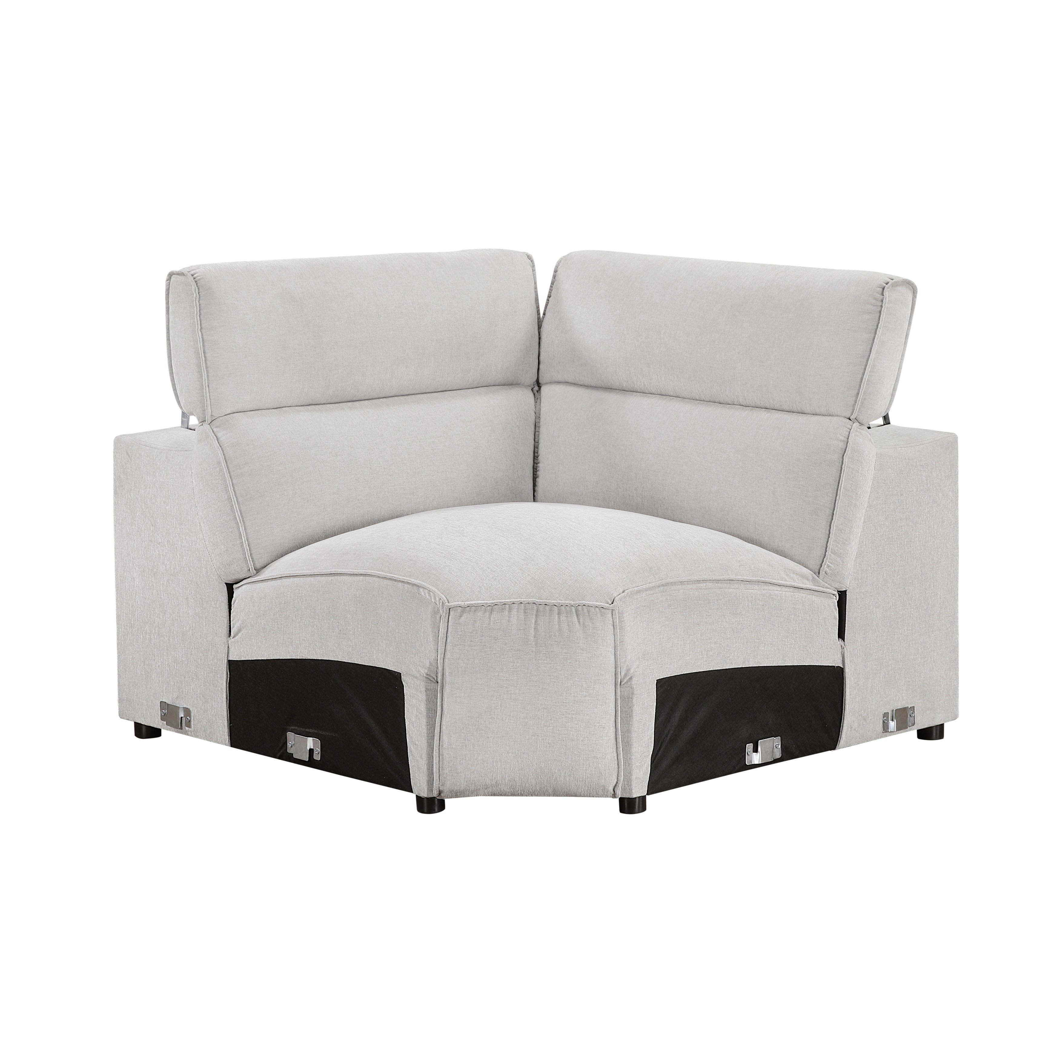 8414GRY-CR (4/5)Corner Seat - 8414GRY-CR