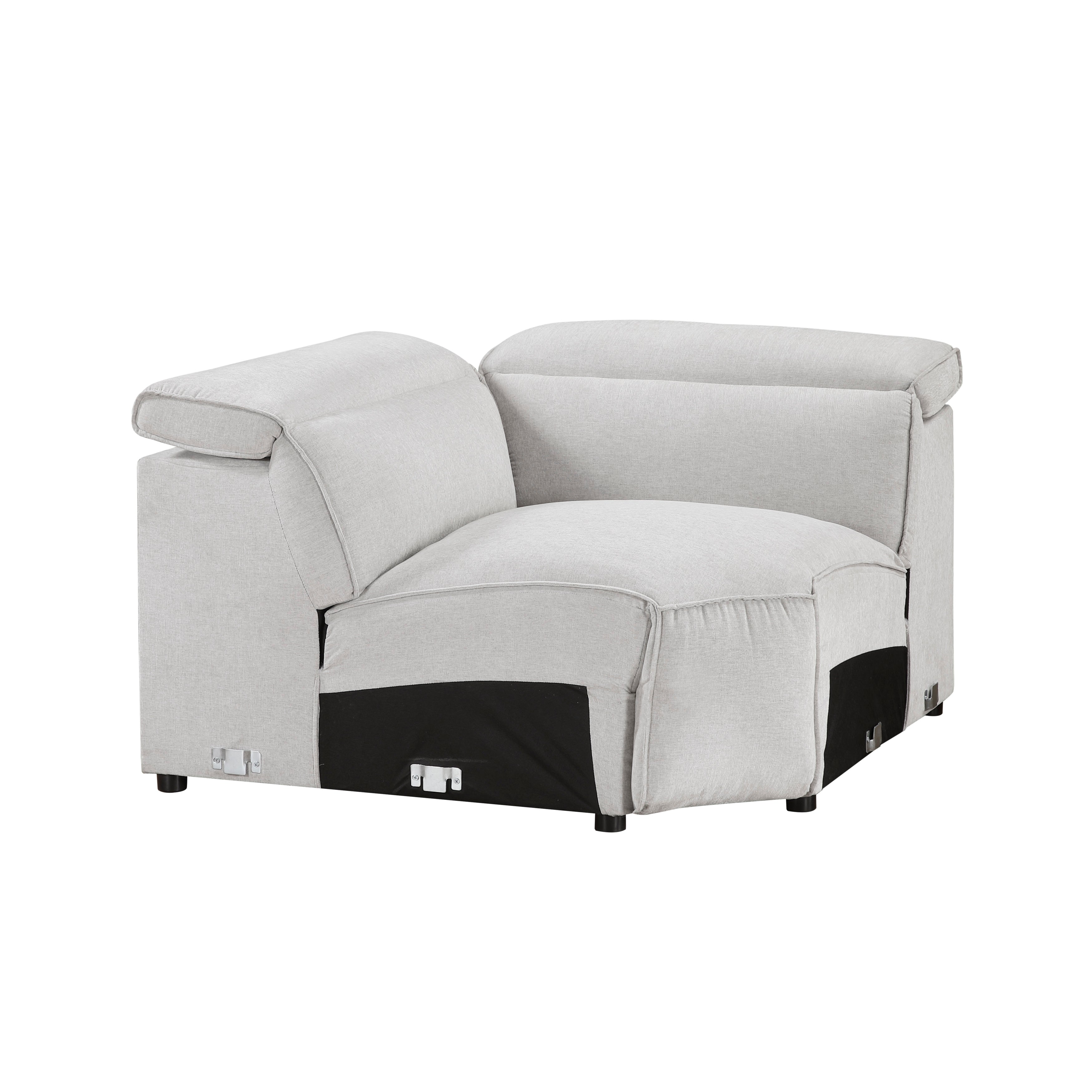 8414GRY-CR (4/5)Corner Seat - 8414GRY-CR