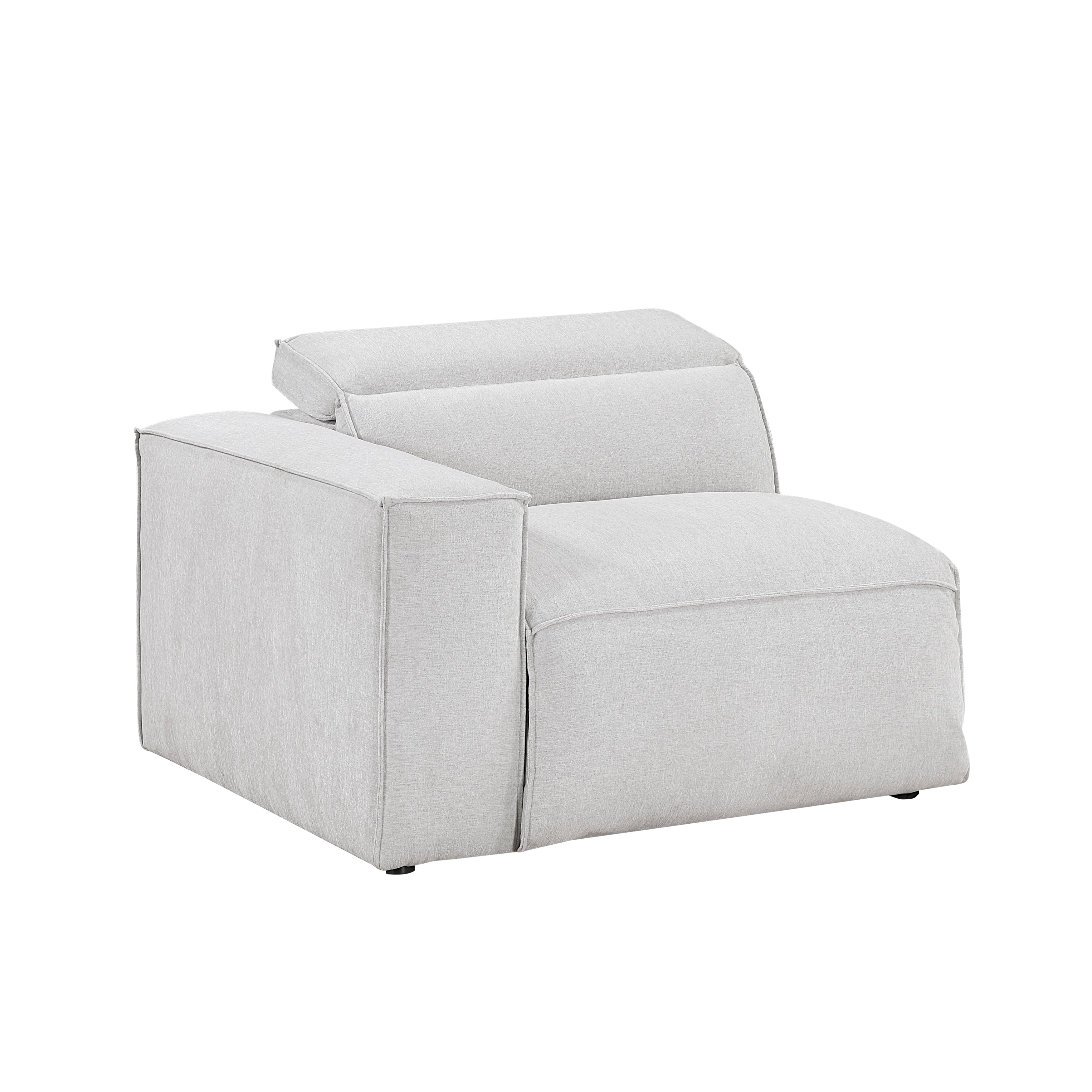 8414GRY-LRPWH (1/5)Power Left Side Reclining Chair with Power Headrest and Charging Ports - 8414GRY-LRPWH