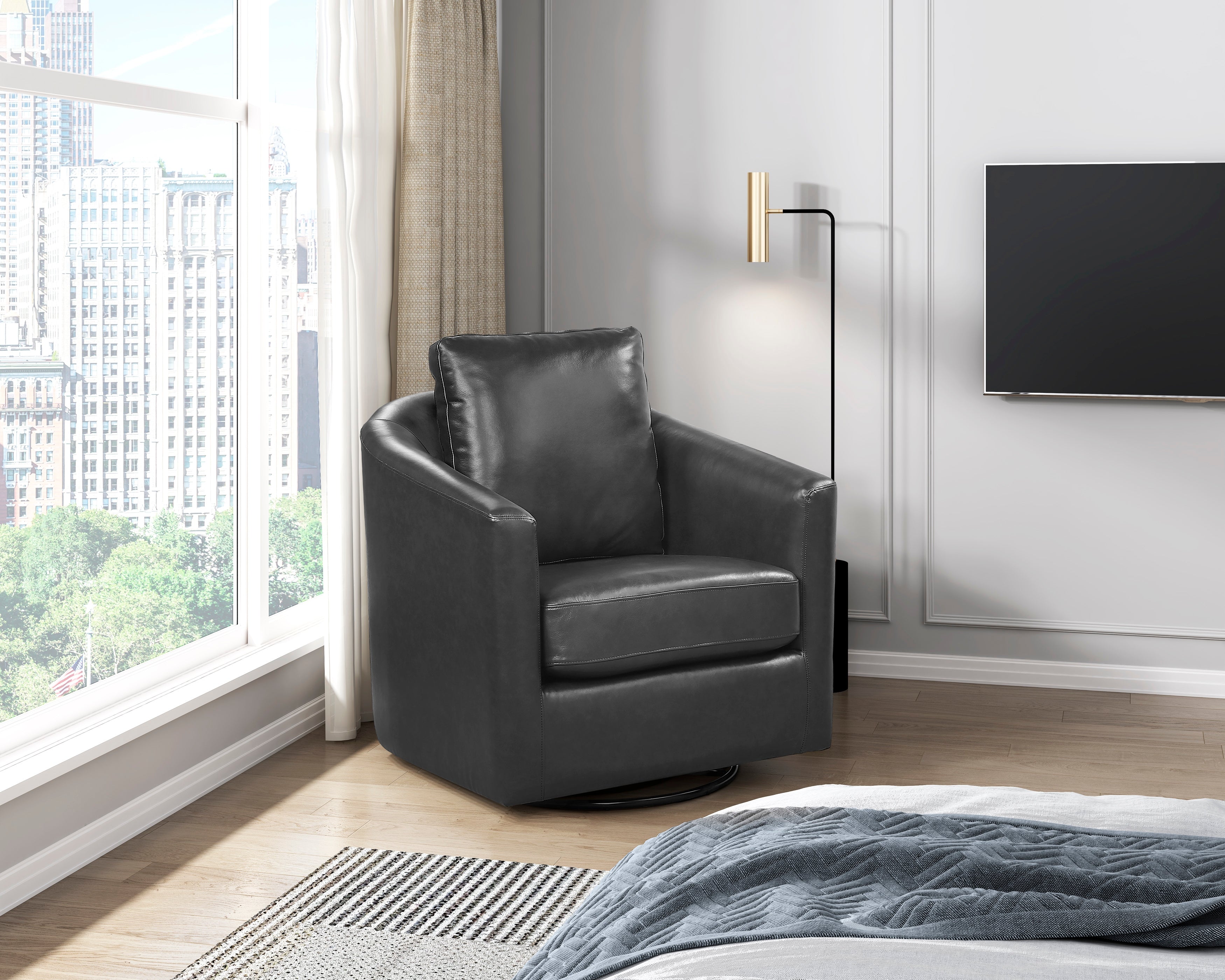 8430BLK-1 Swivel Chair - 8430BLK-1