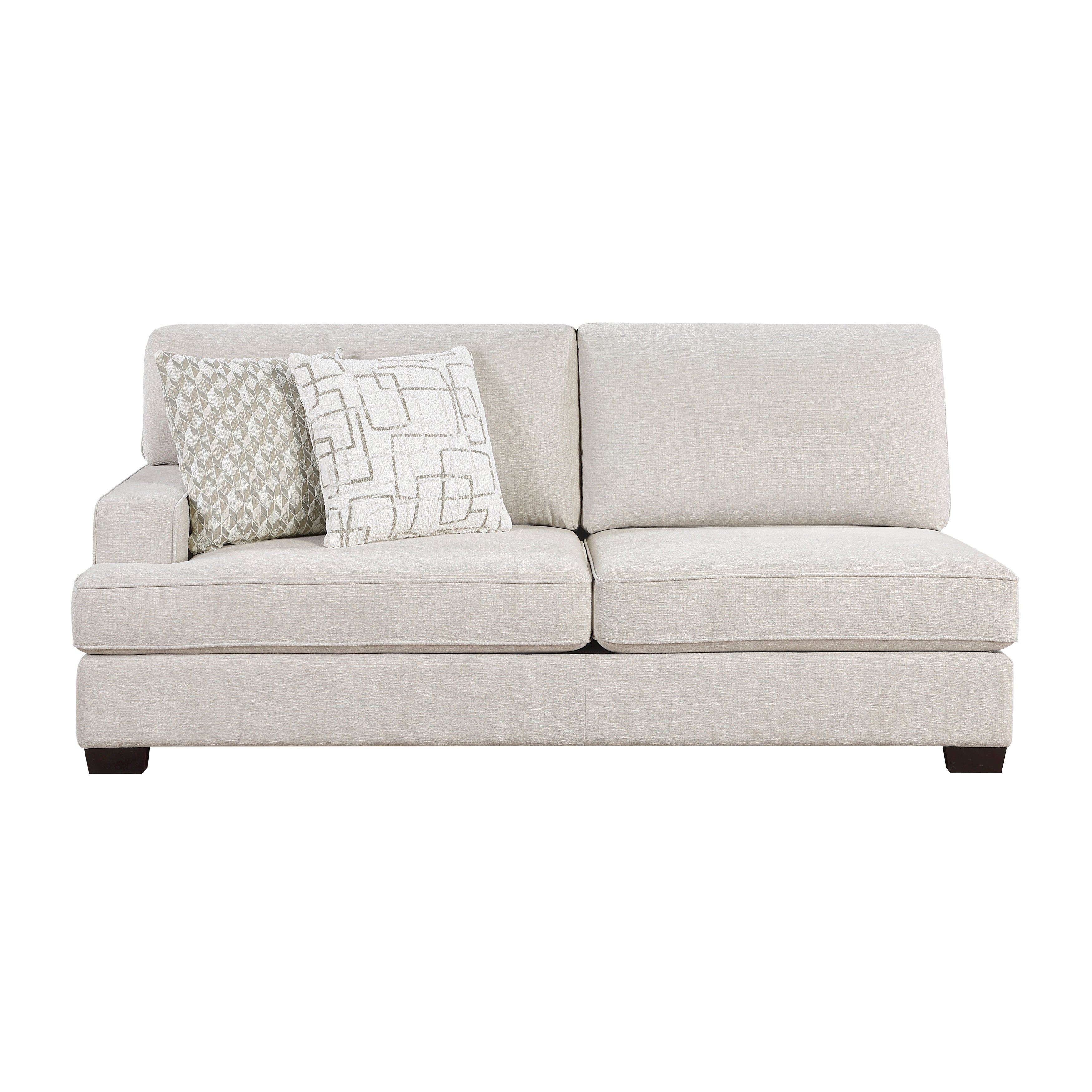 8435BE*42L2R (4)4-Piece Sectional with Ottoman - 8435BE*42L2R