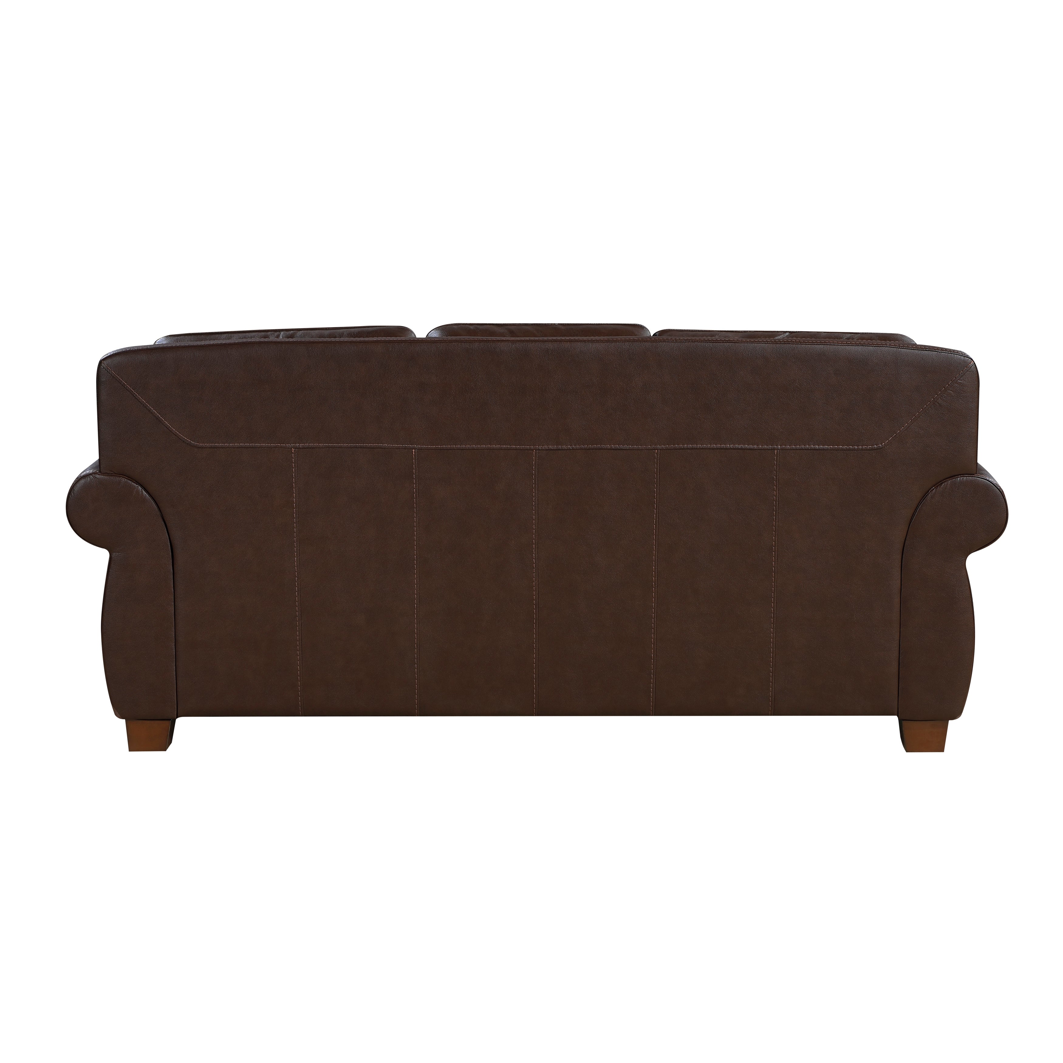 8448BRW*2 2pc Set: Sofa, Love - 8448BRW*2
