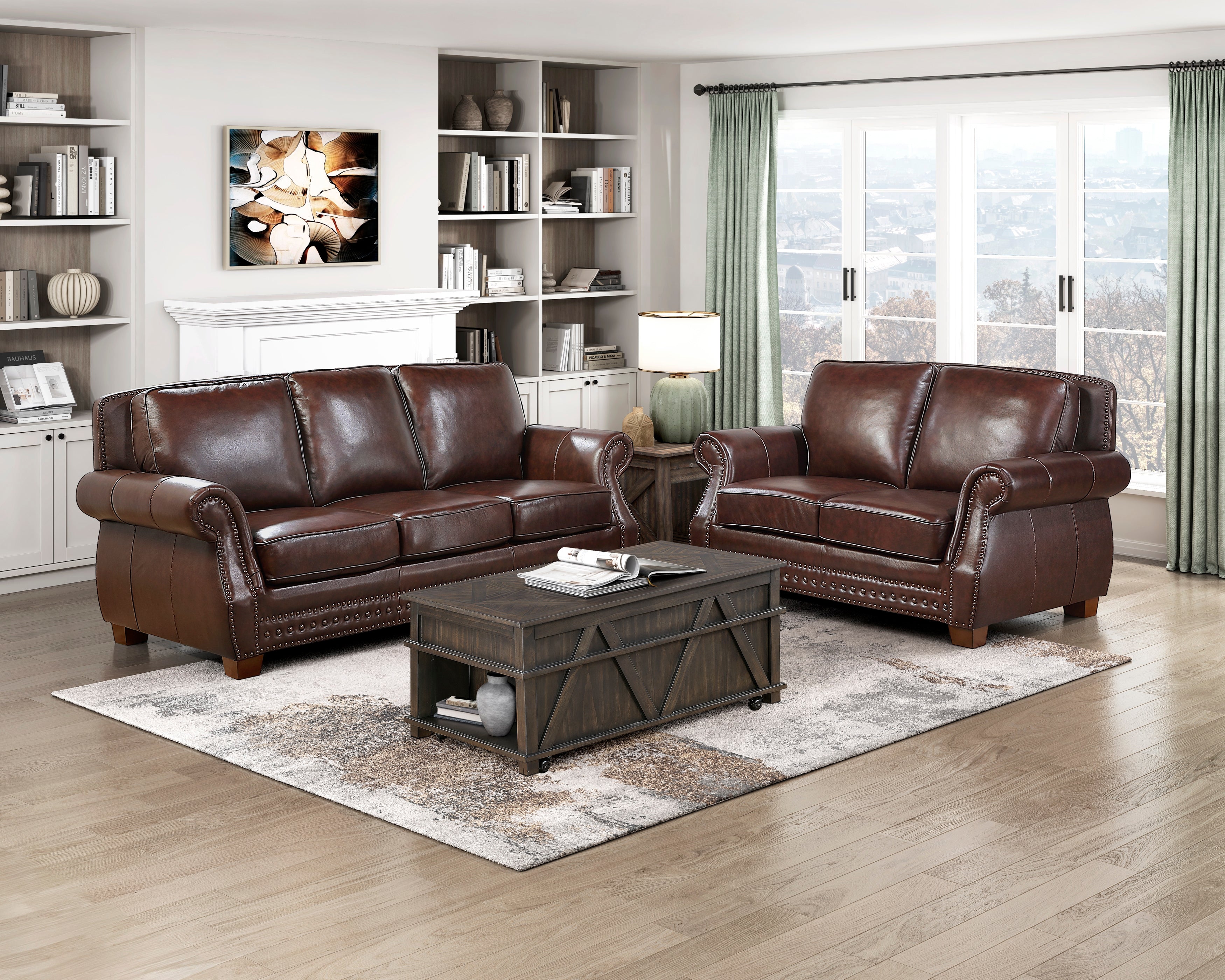 8448BRW-3 Sofa - 8448BRW-3