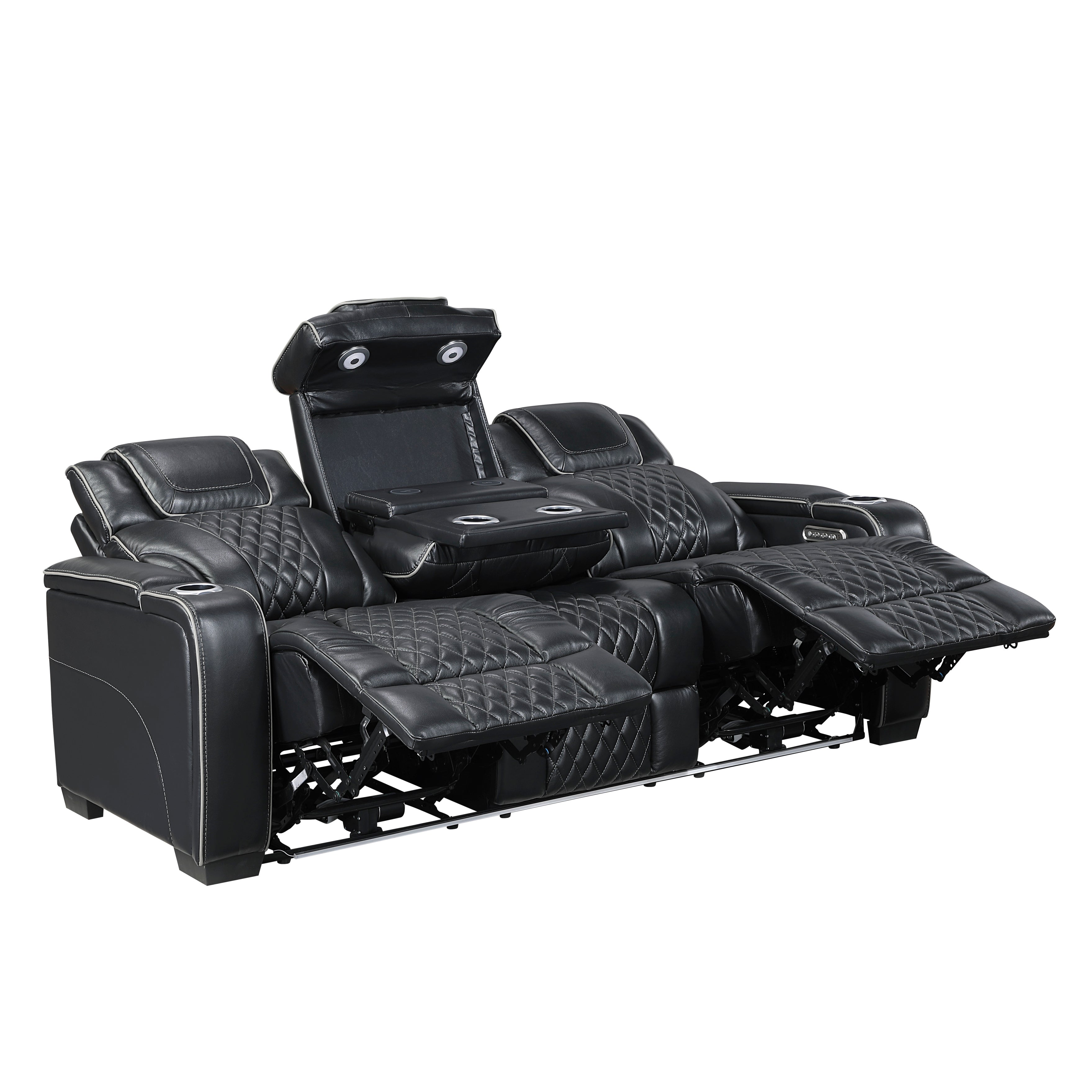 8449BK*2PWHM 2pc Set: Sofa, Love (Power) - 8449BK*2PWHM