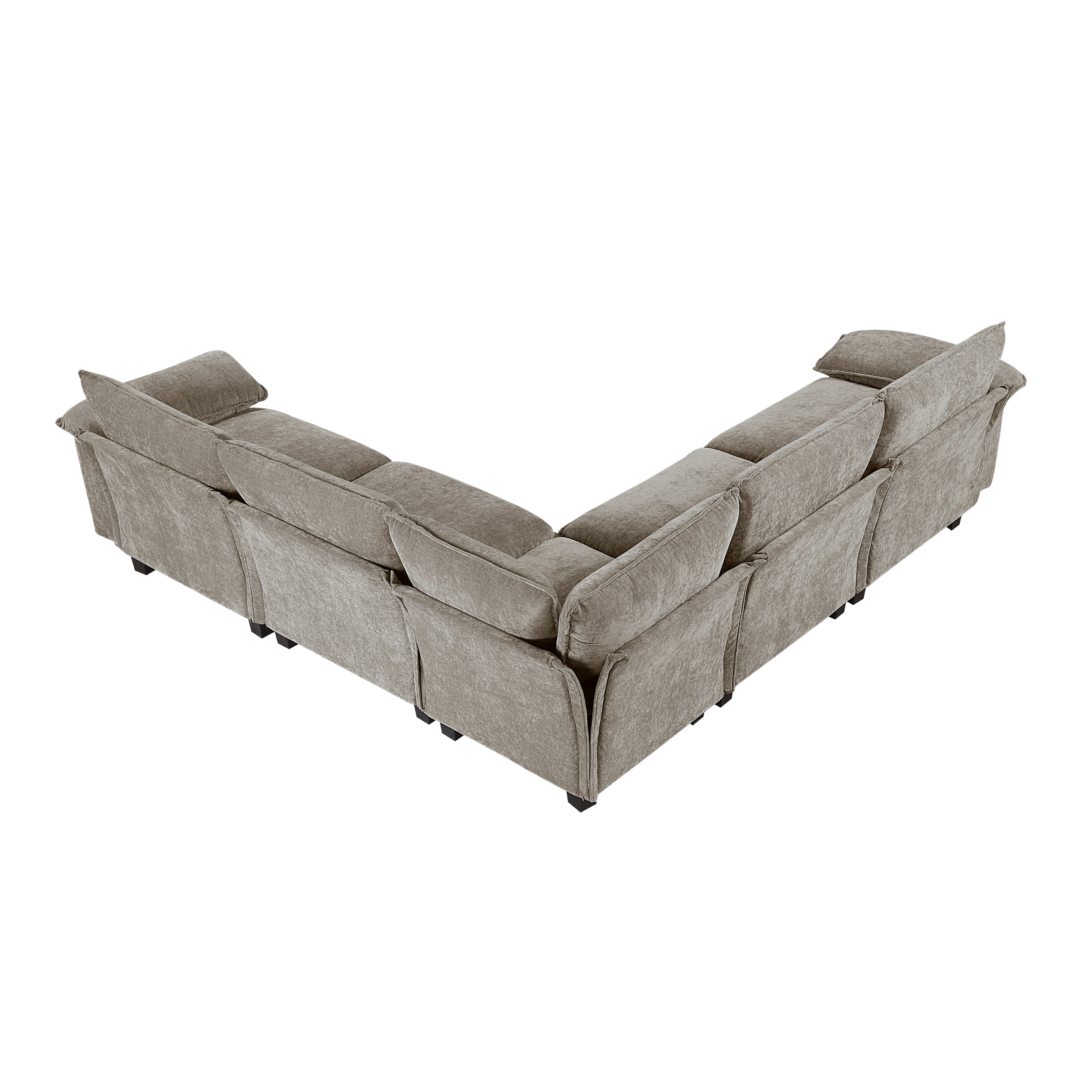 8450PWT*54ACCR (6)5-Piece Modular Sectional - 8450PWT*54ACCR