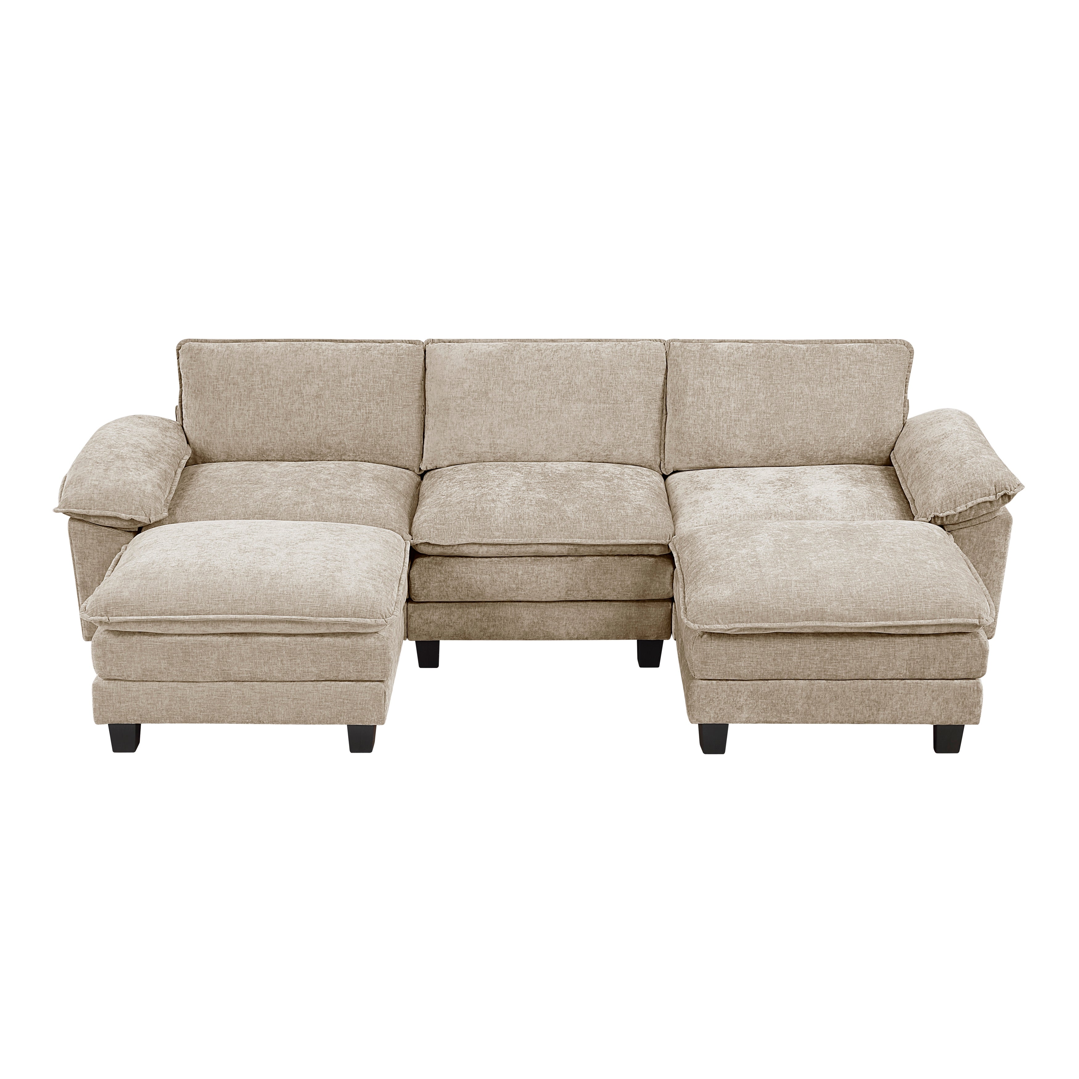 8450TPE*53AC2OT (6)5-Piece Modular Sectional with Ottoman - 8450TPE*53AC2OT