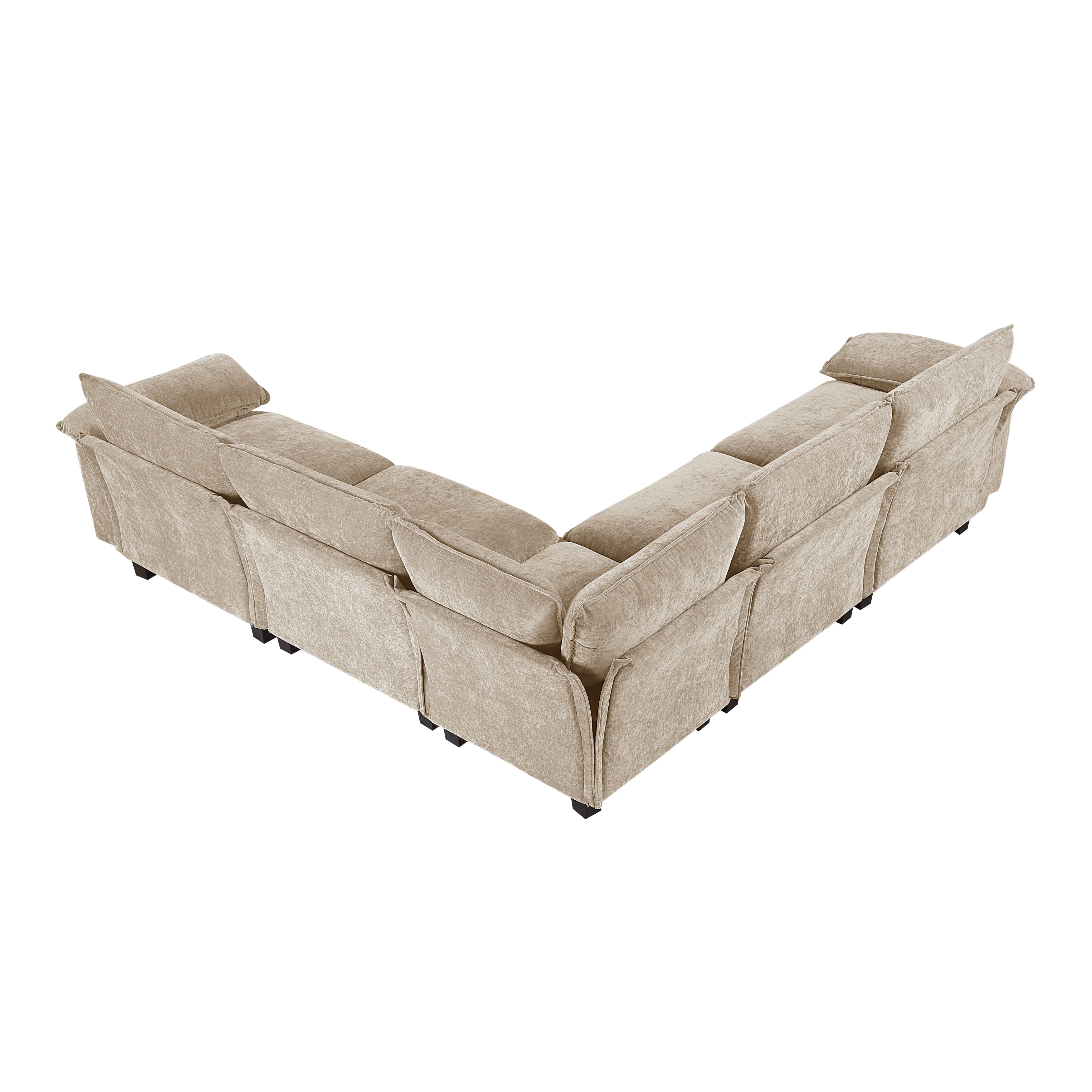 8450TPE*54ACCR (6)5-Piece Modular Sectional - 8450TPE*54ACCR