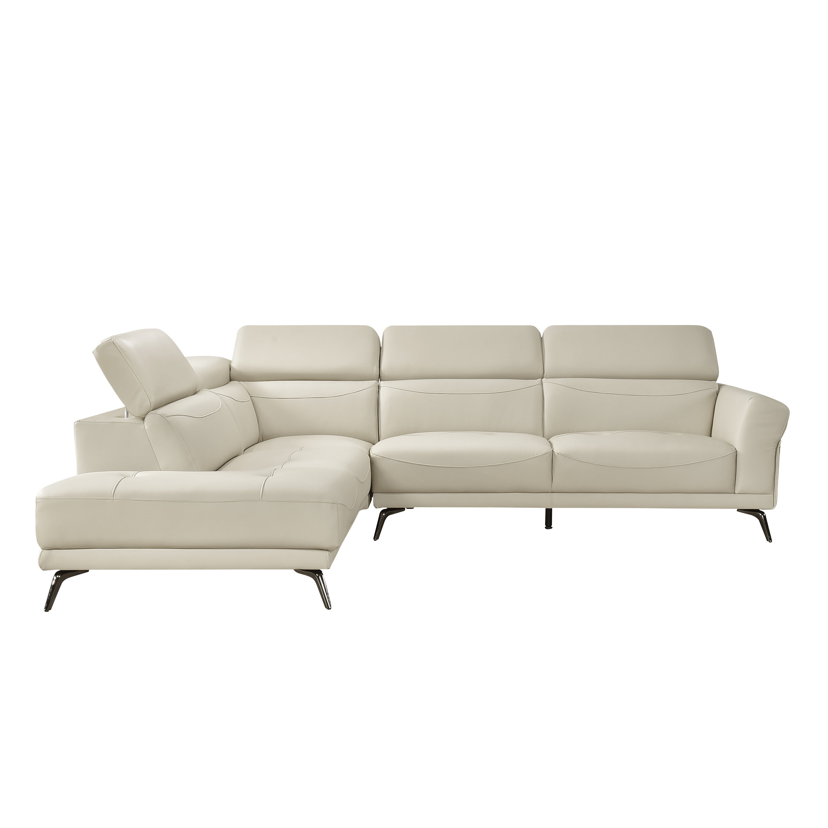 8456BEG*2LC2R (2)2-Piece Sectional with Left Side Chaise - 8456BEG*2LC2R