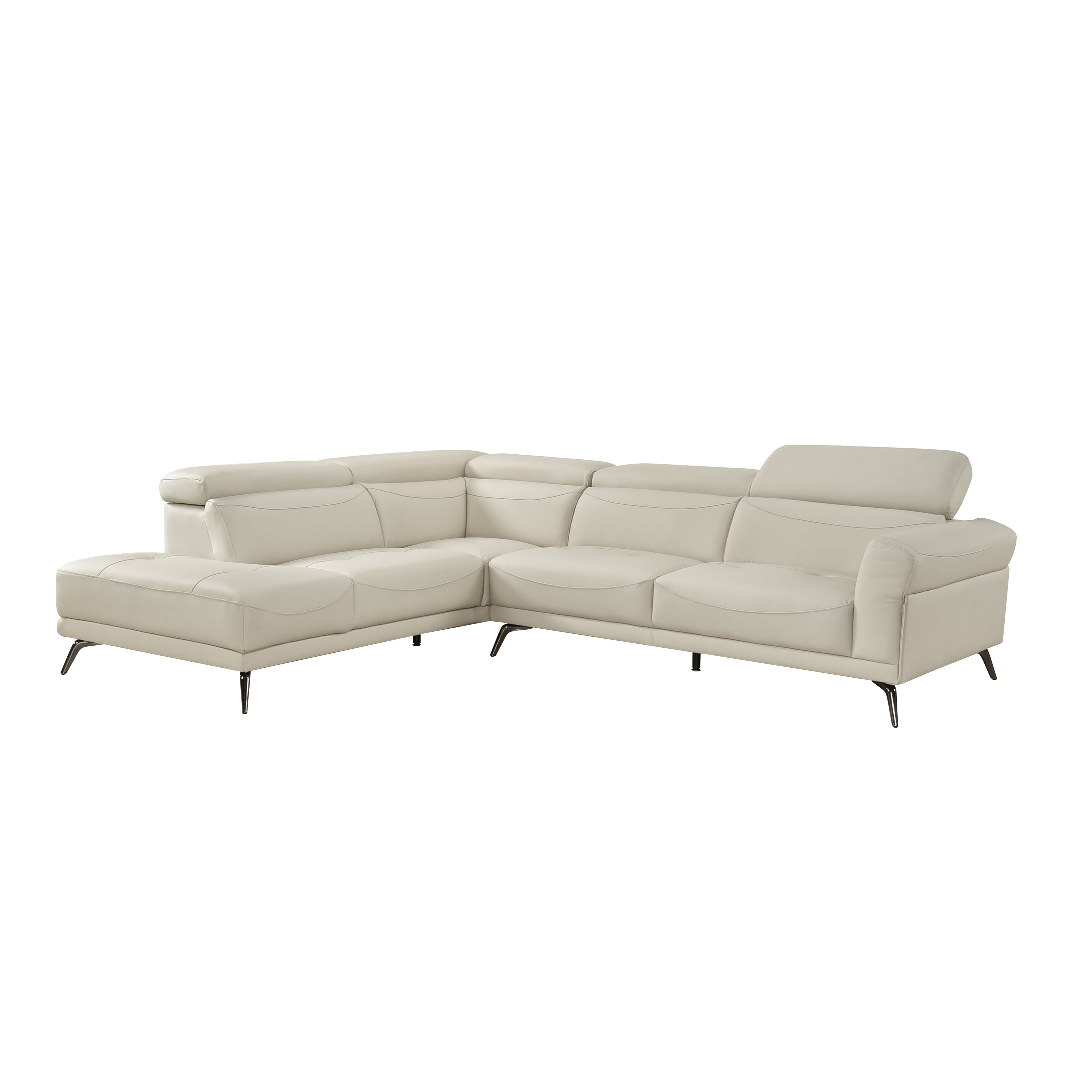 8456BEG*2LC2R (2)2-Piece Sectional with Left Side Chaise - 8456BEG*2LC2R