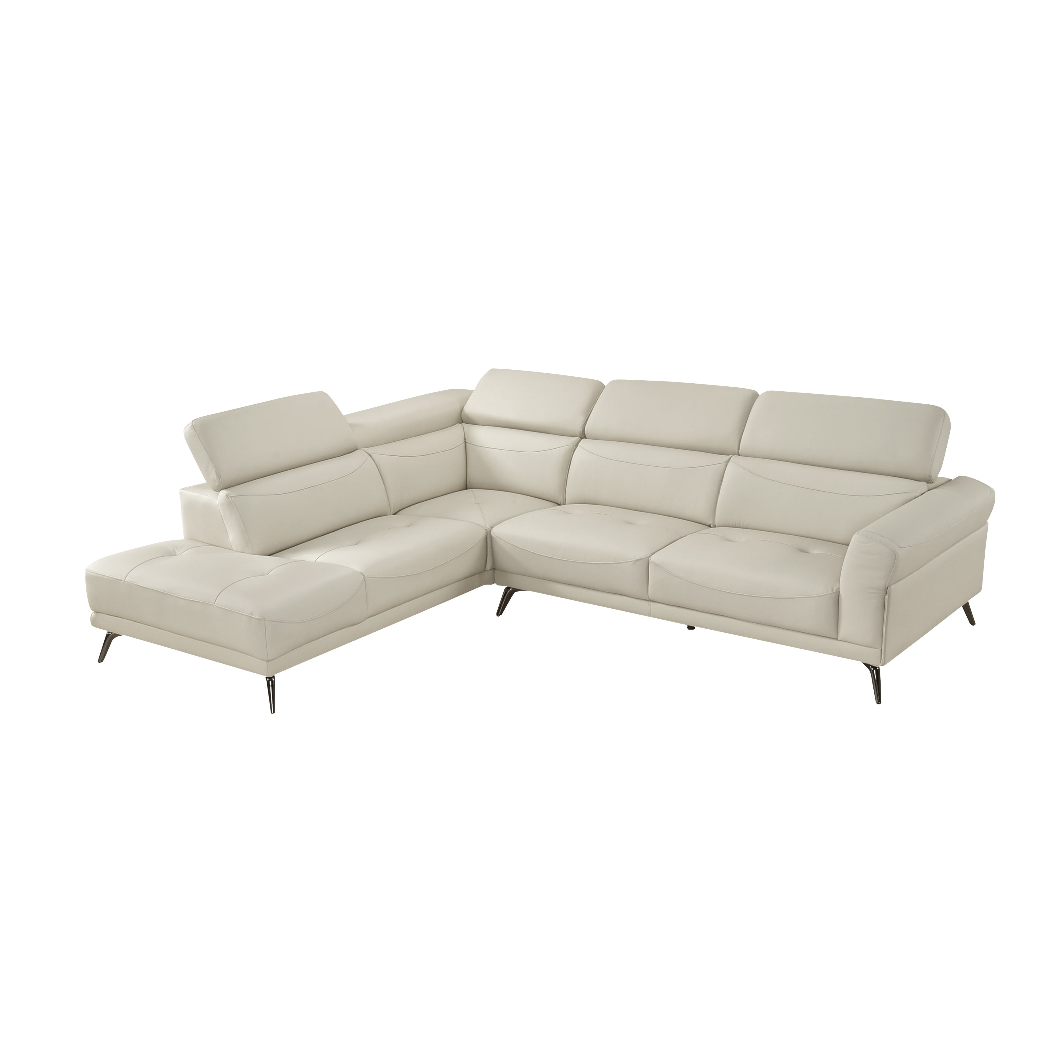 8456BEG*2LC2R (2)2-Piece Sectional with Left Side Chaise - 8456BEG*2LC2R