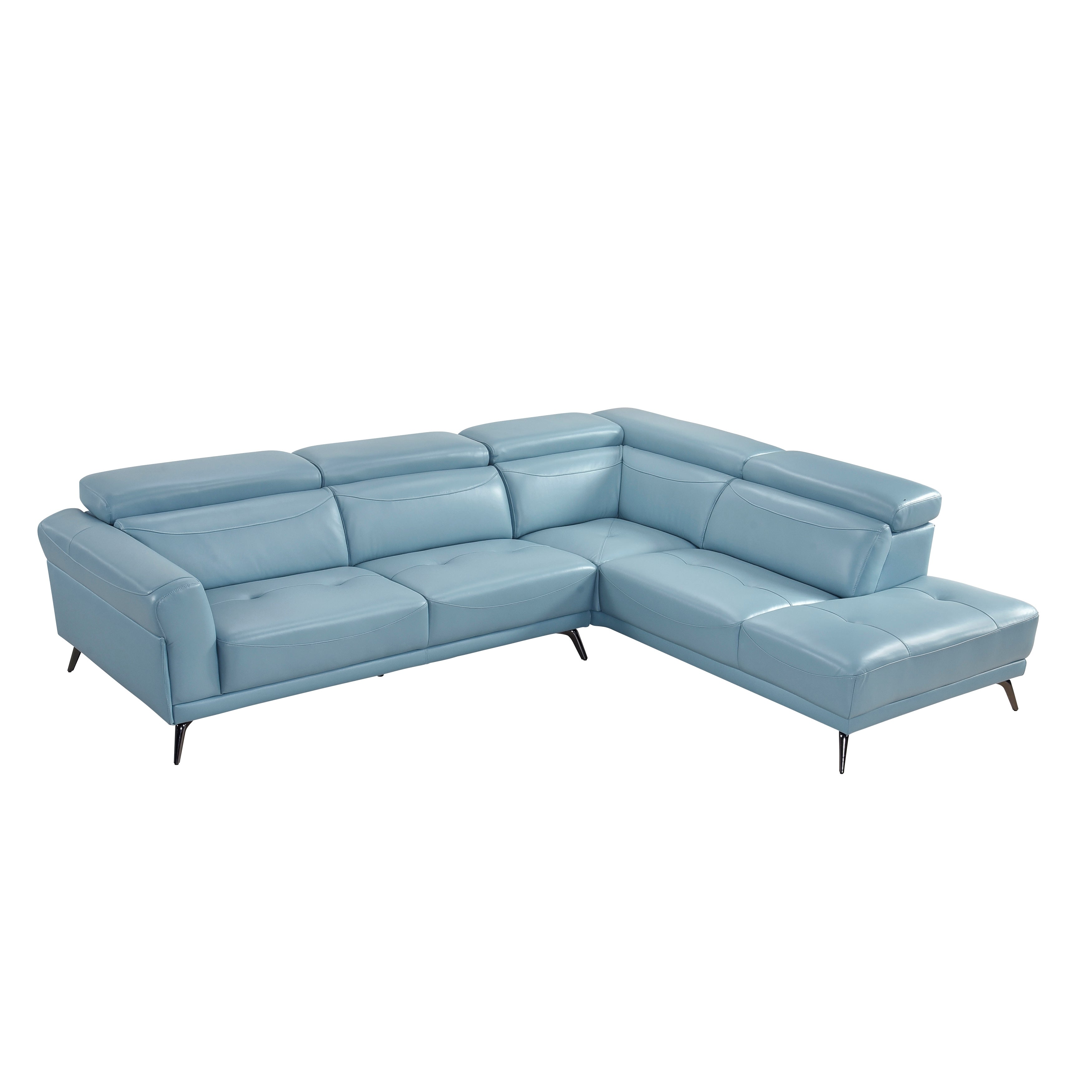 8456BUE*22LRC (2)2-Piece Sectional with Right Side Chaise - 8456BUE*22LRC