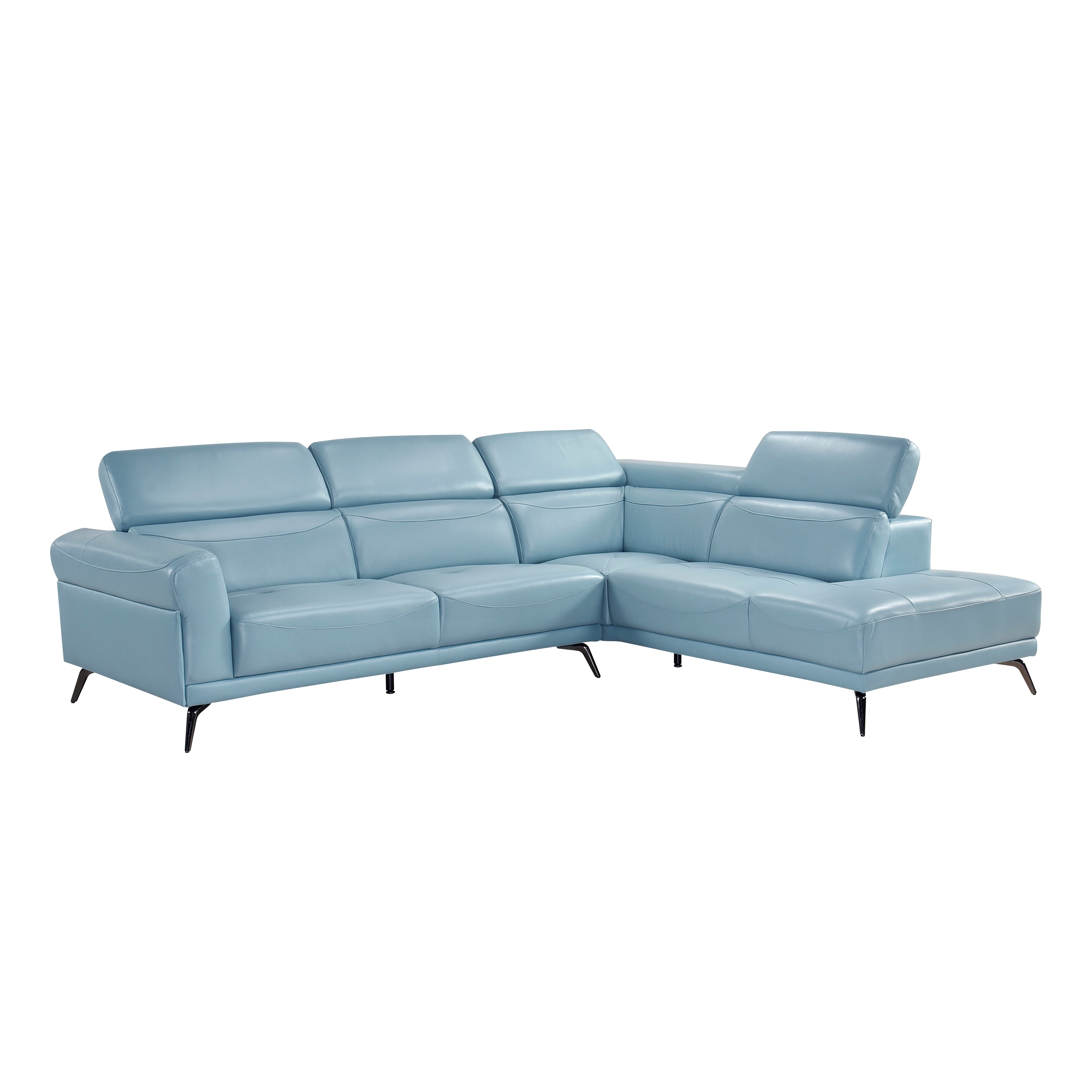 8456BUE*22LRC (2)2-Piece Sectional with Right Side Chaise - 8456BUE*22LRC