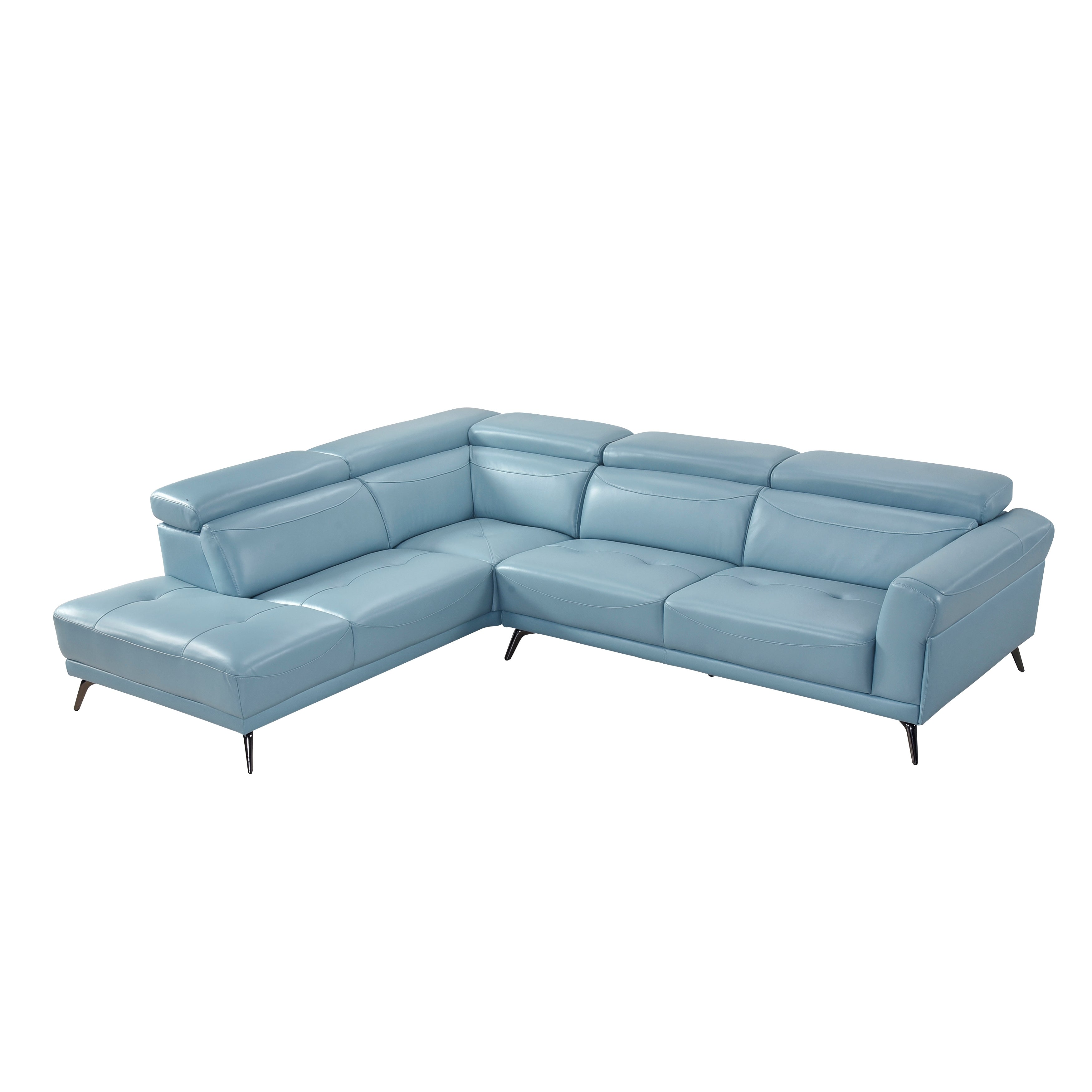 8456BUE*2LC2R (2)2-Piece Sectional with Left Side Chaise - 8456BUE*2LC2R
