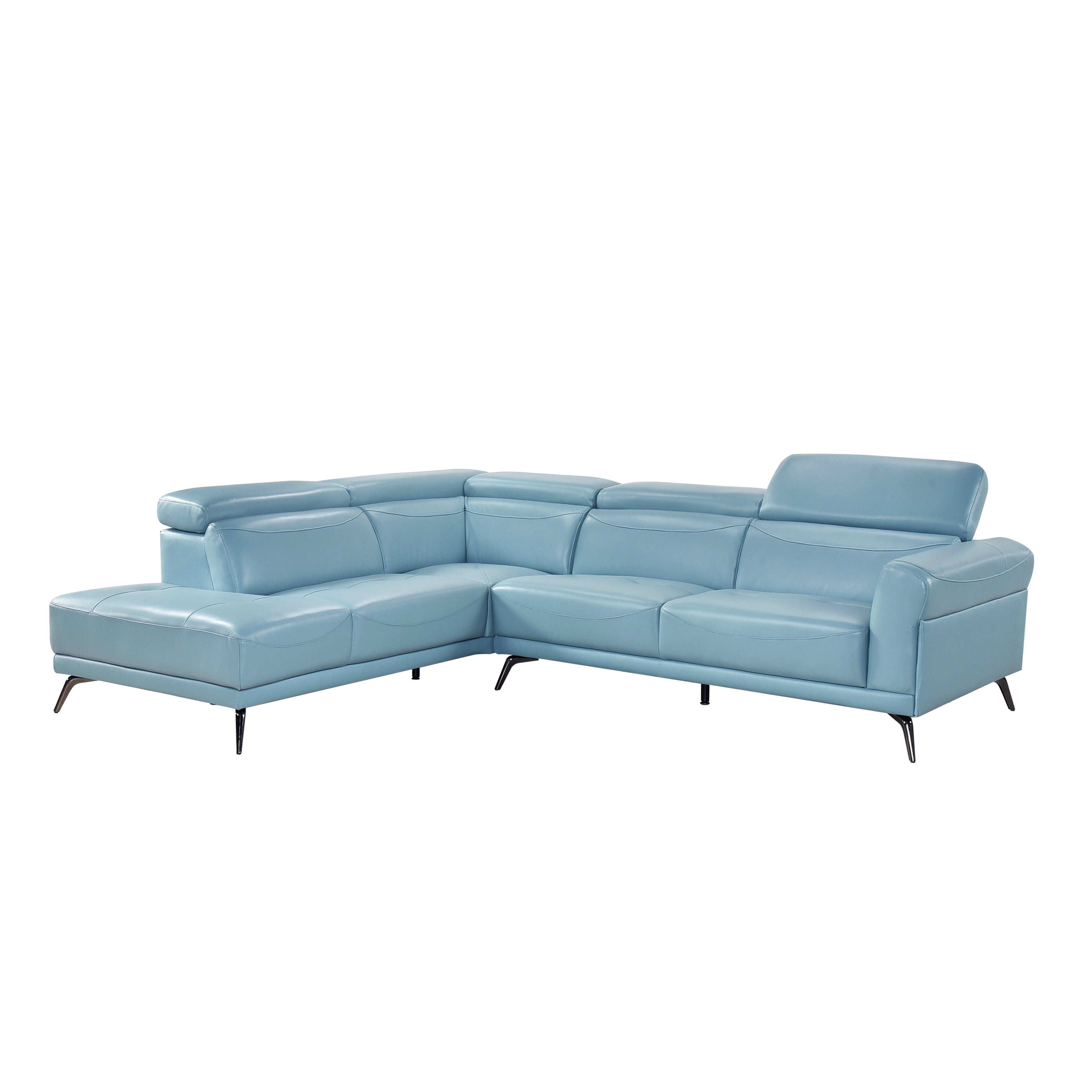 8456BUE*2LC2R (2)2-Piece Sectional with Left Side Chaise - 8456BUE*2LC2R