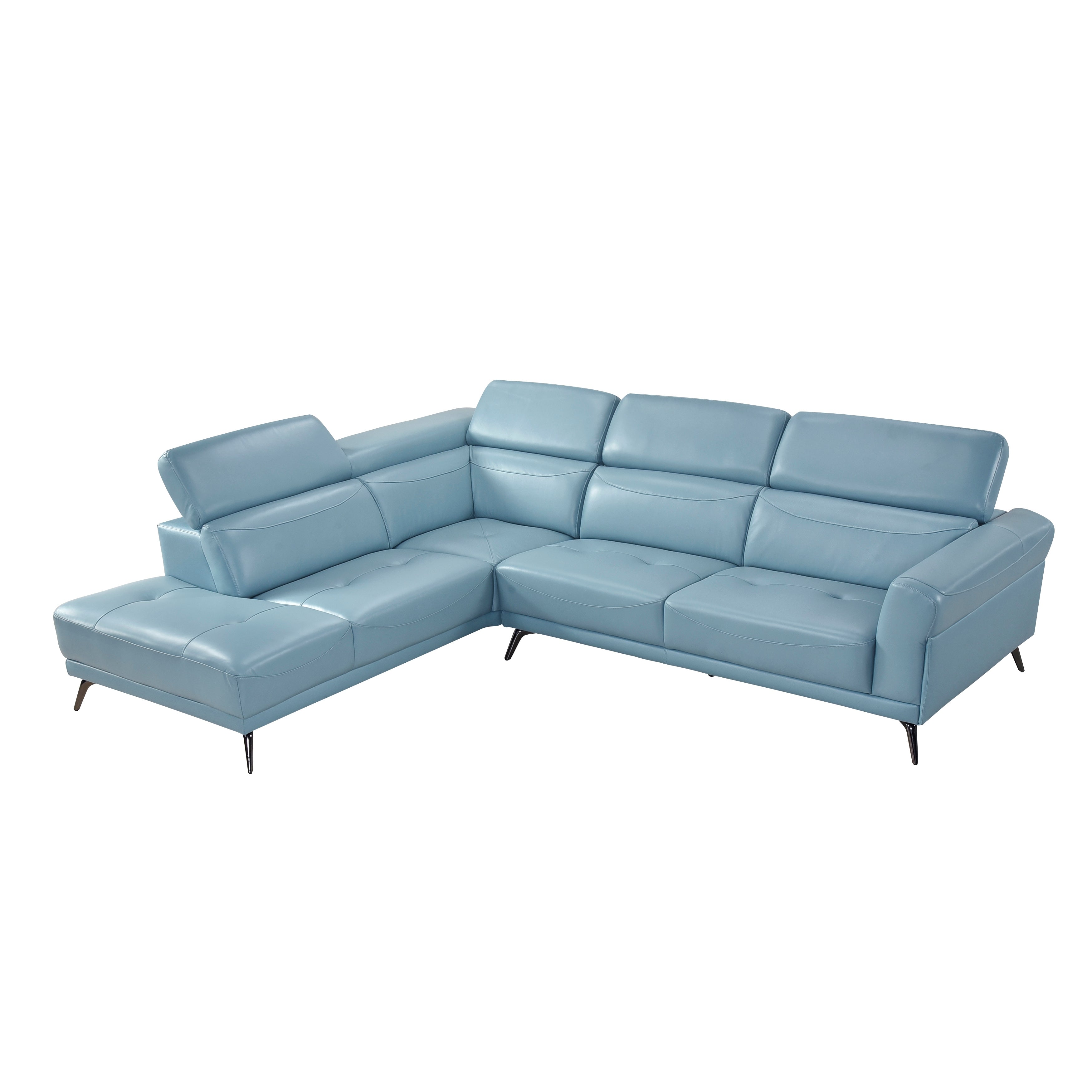 8456BUE*2LC2R (2)2-Piece Sectional with Left Side Chaise - 8456BUE*2LC2R