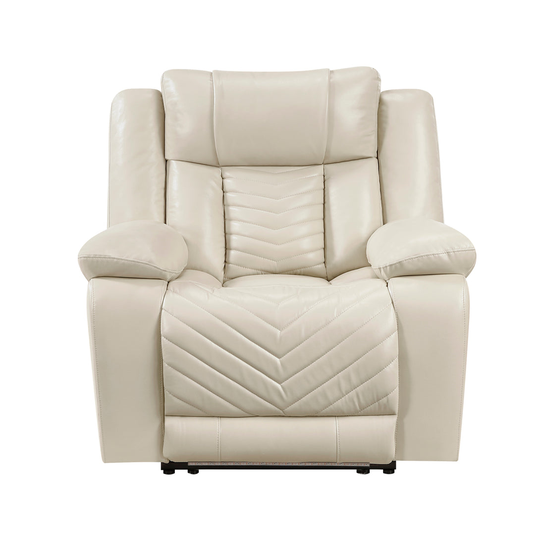 8457BEG-1PW Power Reclining Chair with LED and Charging Ports - 8457BEG-1PW