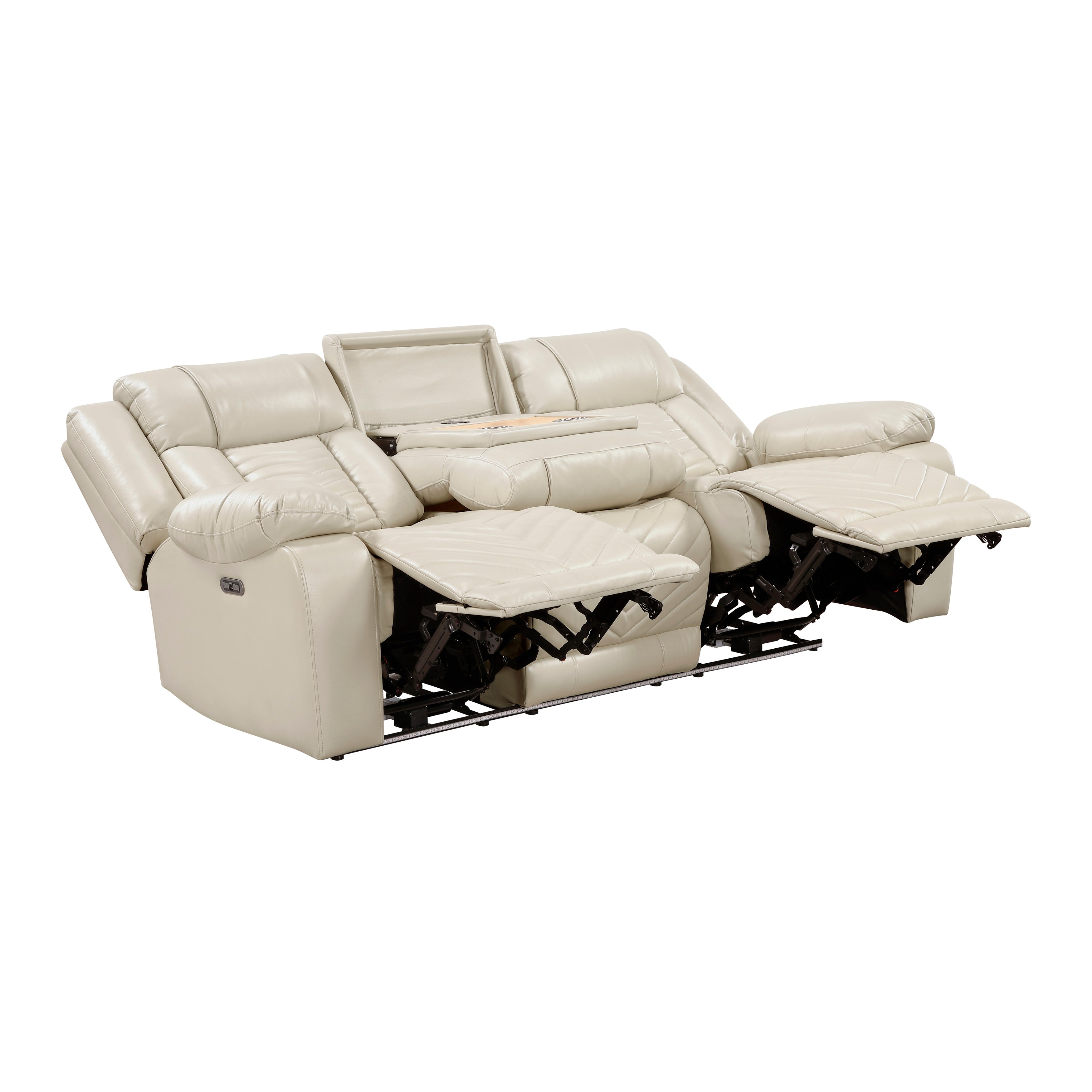 8457BEG*2PW 2pc Set: Sofa, Love (Power) - 8457BEG*2PW