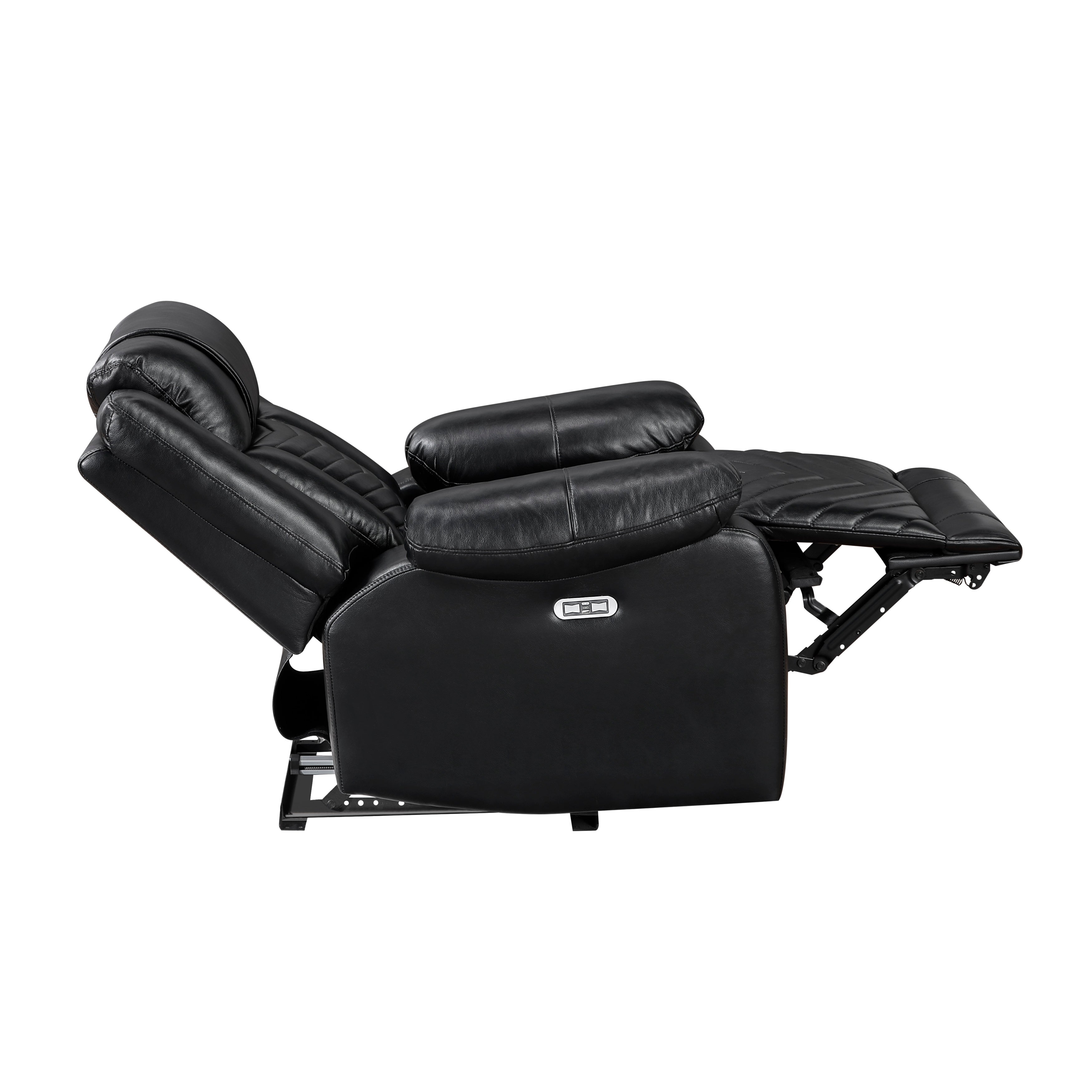 Huron Black Power Double Reclining Living Room Set from Homelegance - Luna Furniture