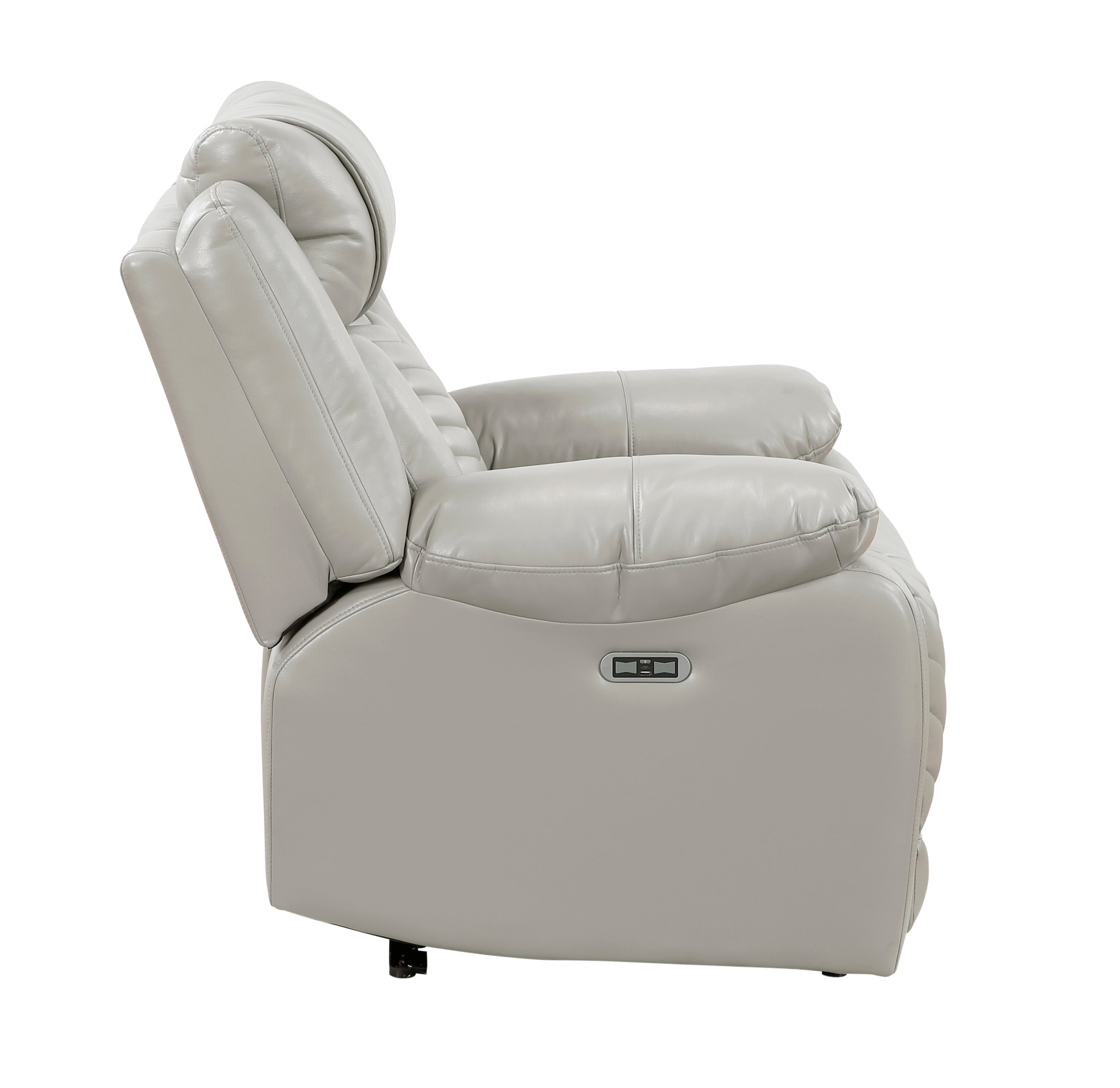 8457GRY-1PW Power Reclining Chair with LED and Charging Ports - 8457GRY-1PW