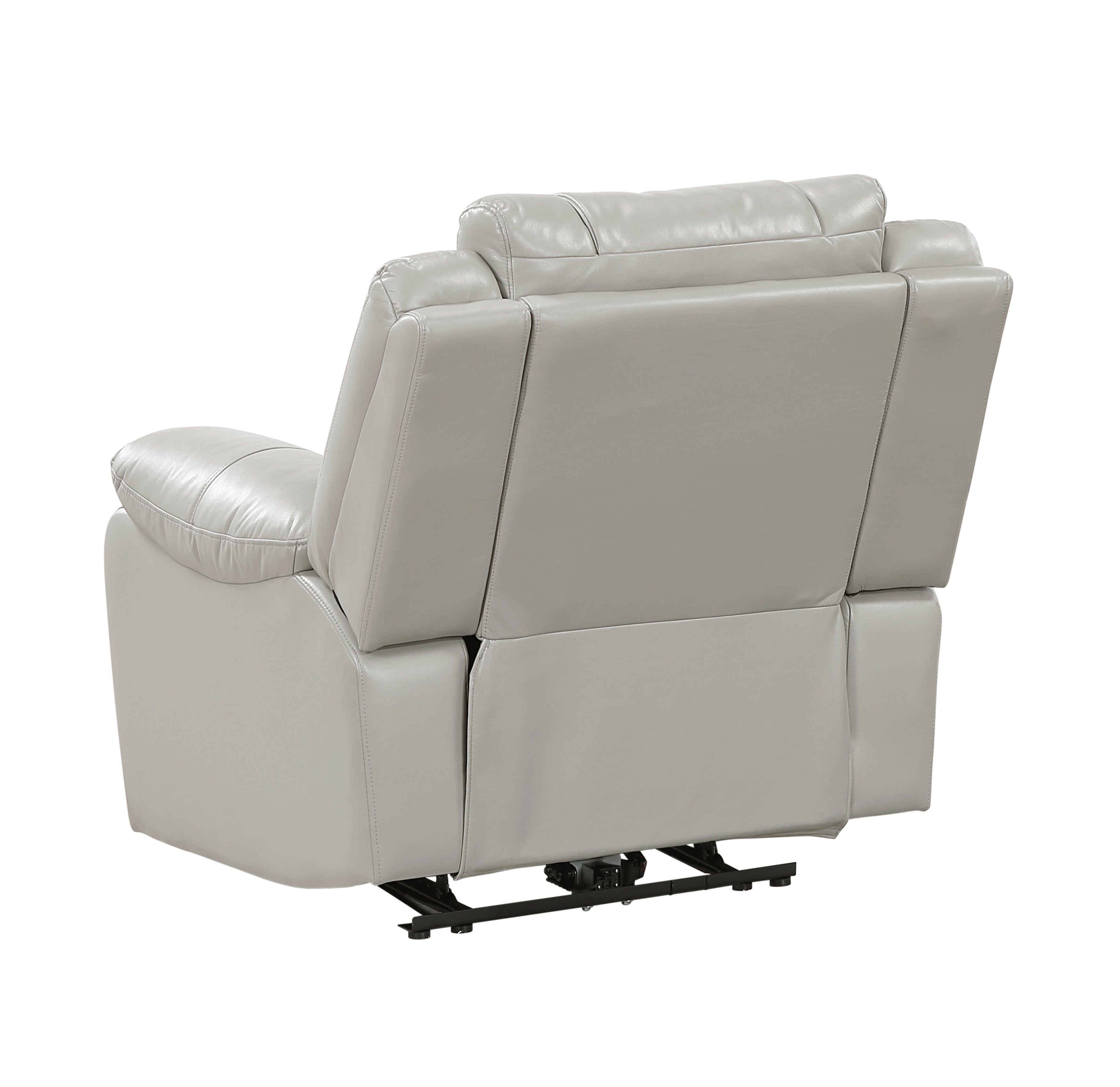8457GRY-1PW Power Reclining Chair with LED and Charging Ports - 8457GRY-1PW