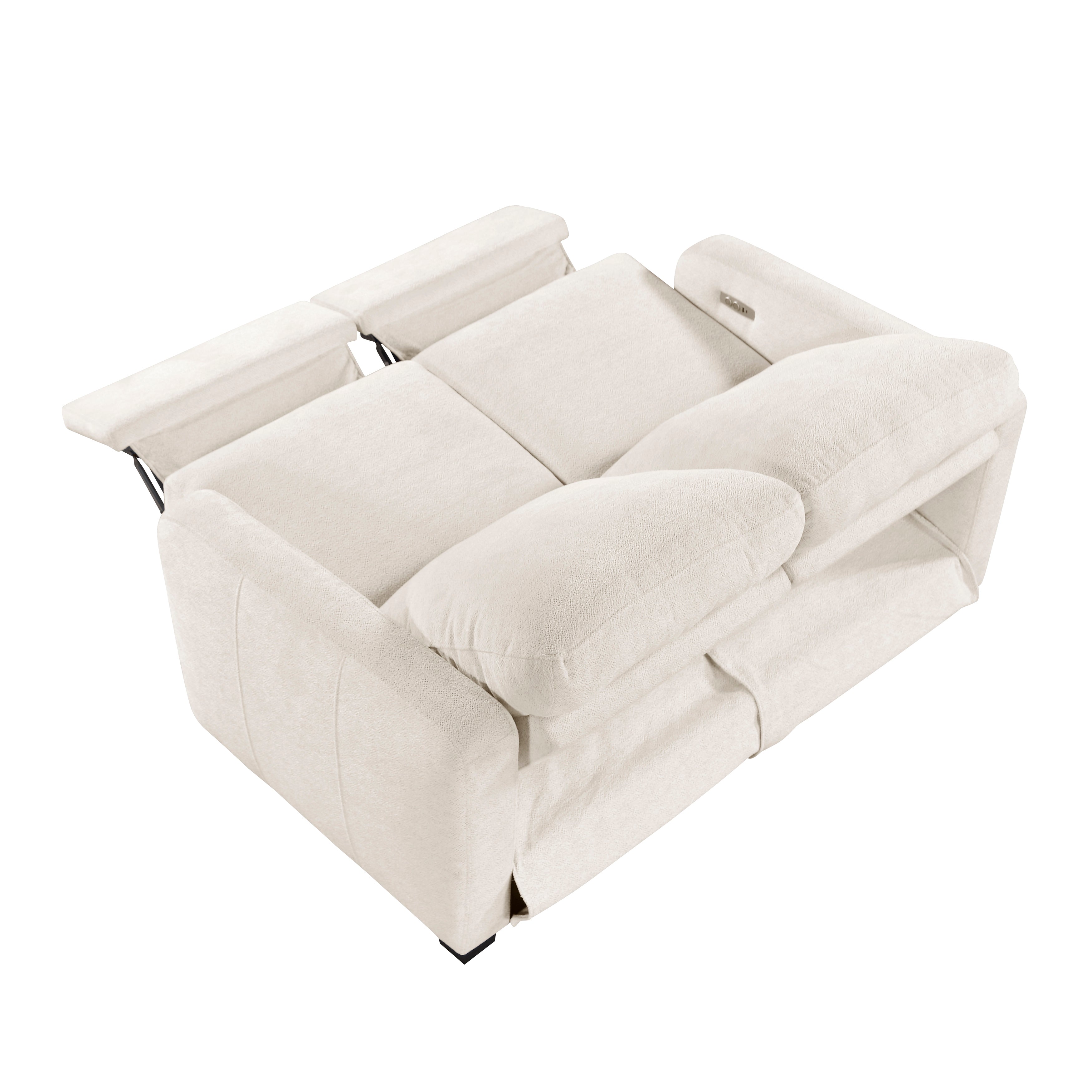 8479BEG*2PW 2pc Set: Sofa, Love (Power) - 8479BEG*2PW