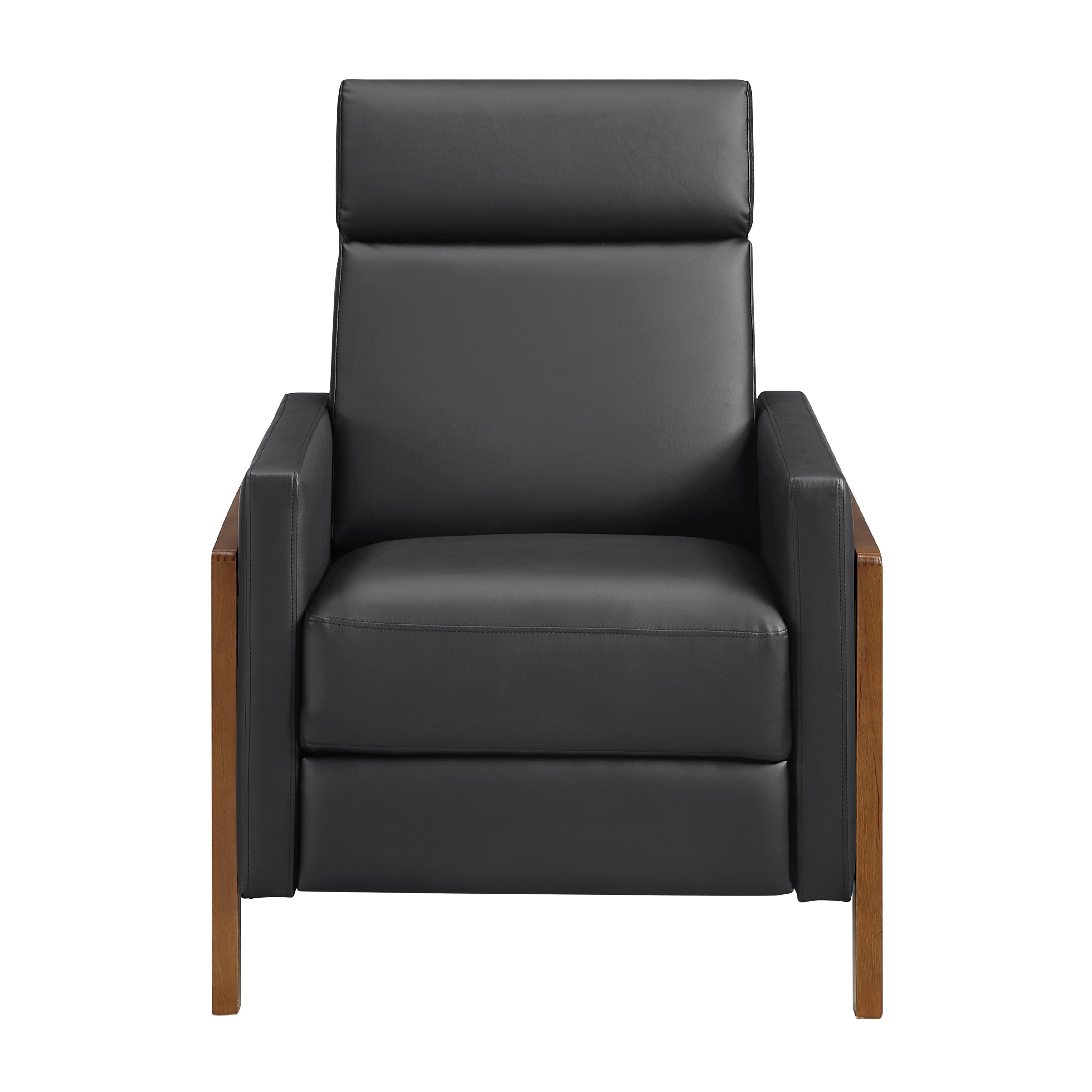 8489BLK-1PB Push Back Reclining Chair - 8489BLK-1PB