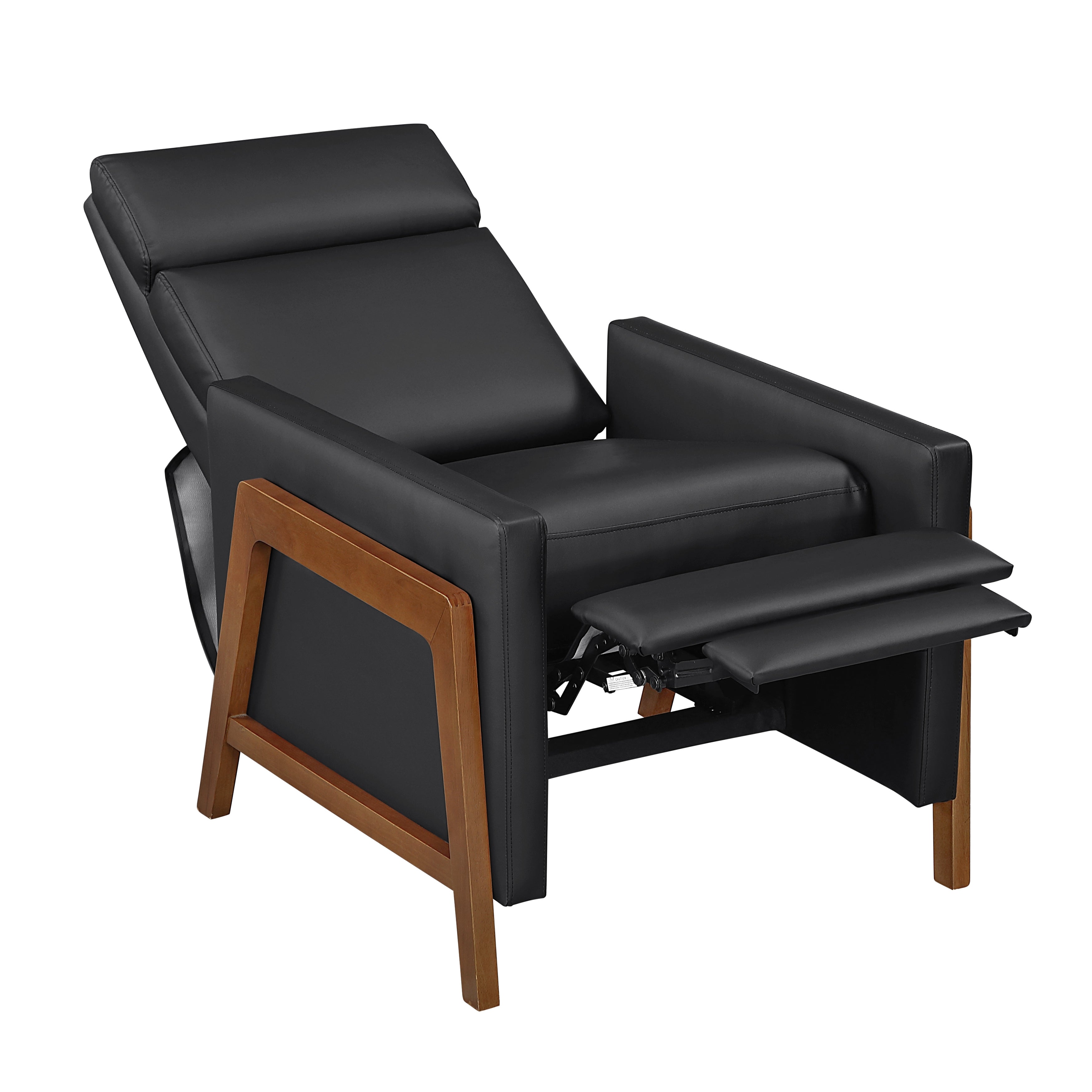8489BLK-1PB Push Back Reclining Chair - 8489BLK-1PB