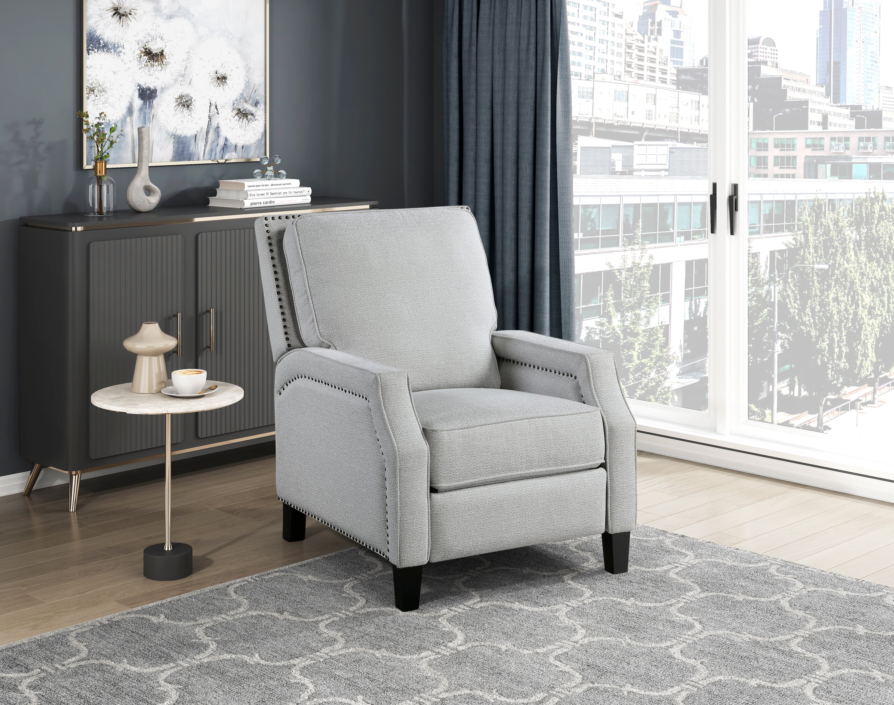 8504FGY-1 Push Back Reclining Chair - 8504FGY-1