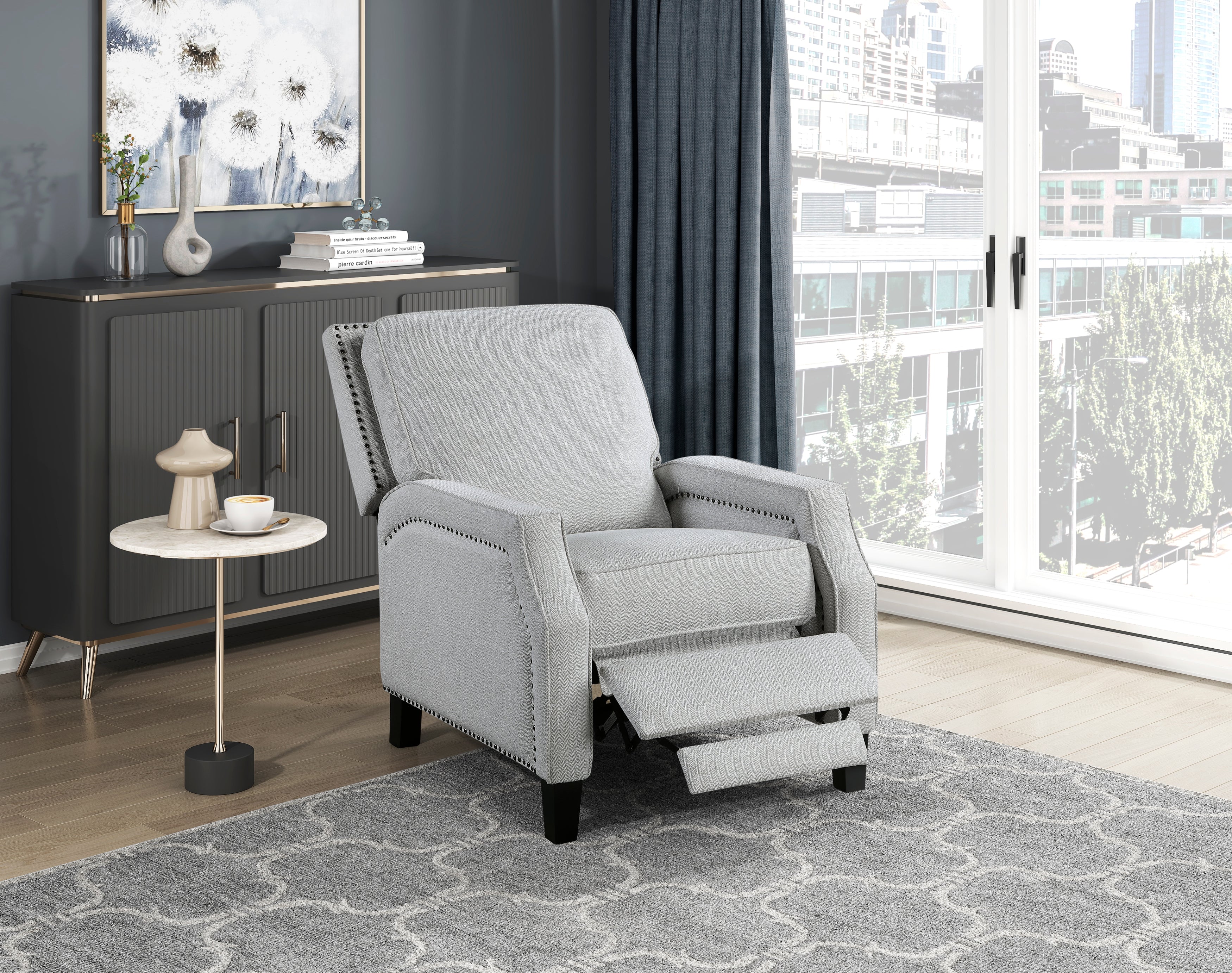 8504FGY-1 Push Back Reclining Chair - 8504FGY-1