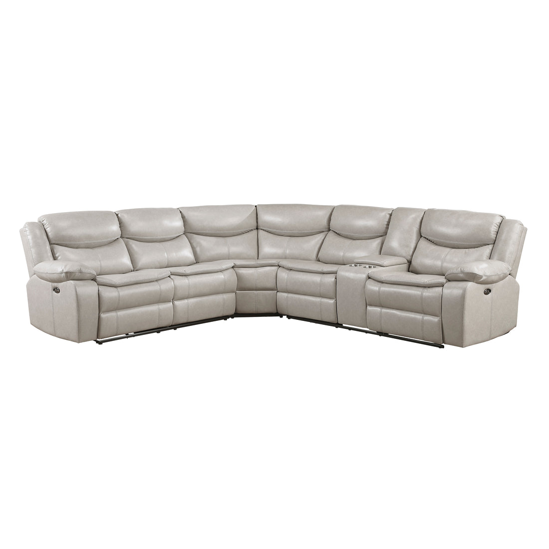 8528TP*SCPW (3)3-Piece Power Reclining Sectional with Right Console - 8528TP*SCPW