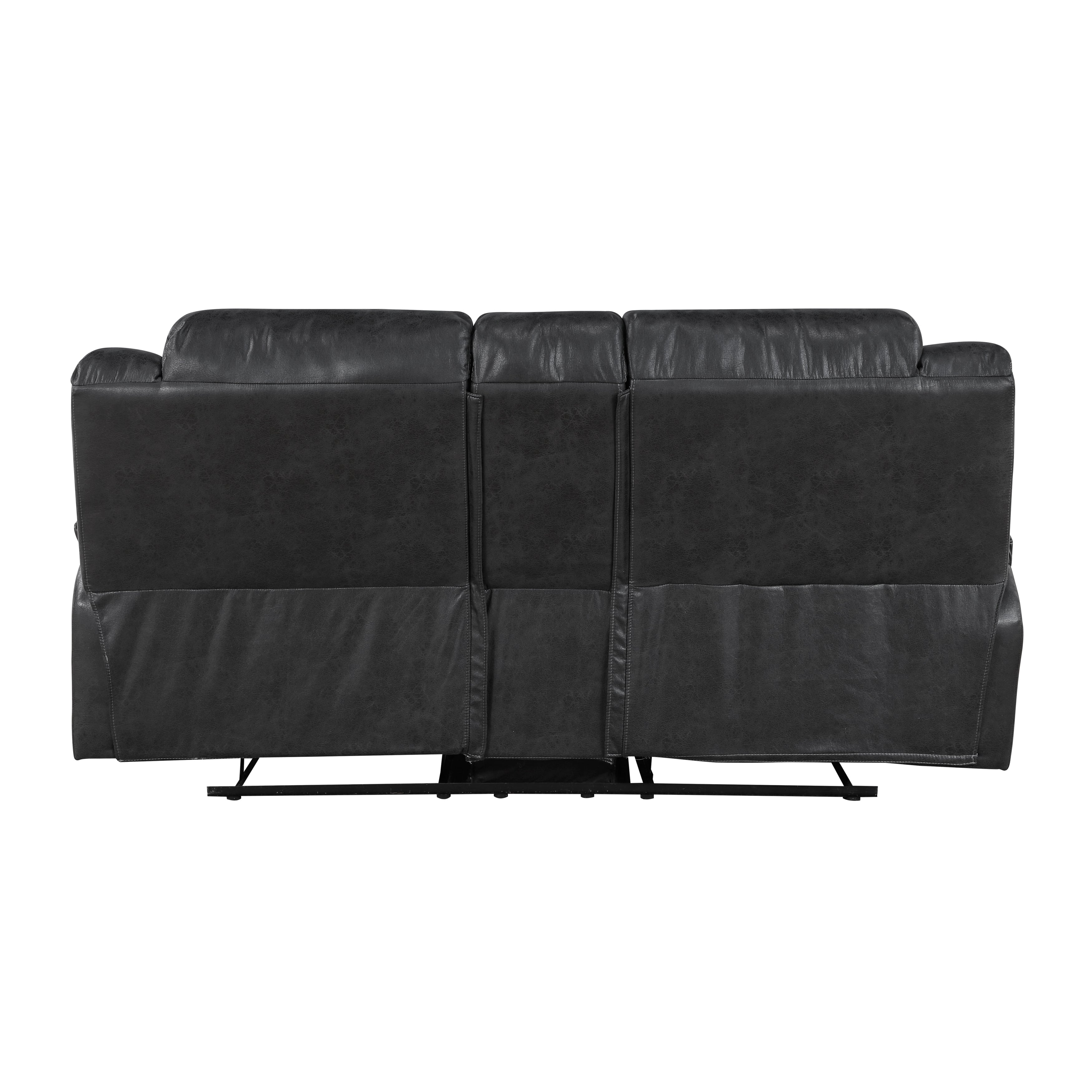 8538BK*2 2pc Set: Sofa, Love - 8538BK*2