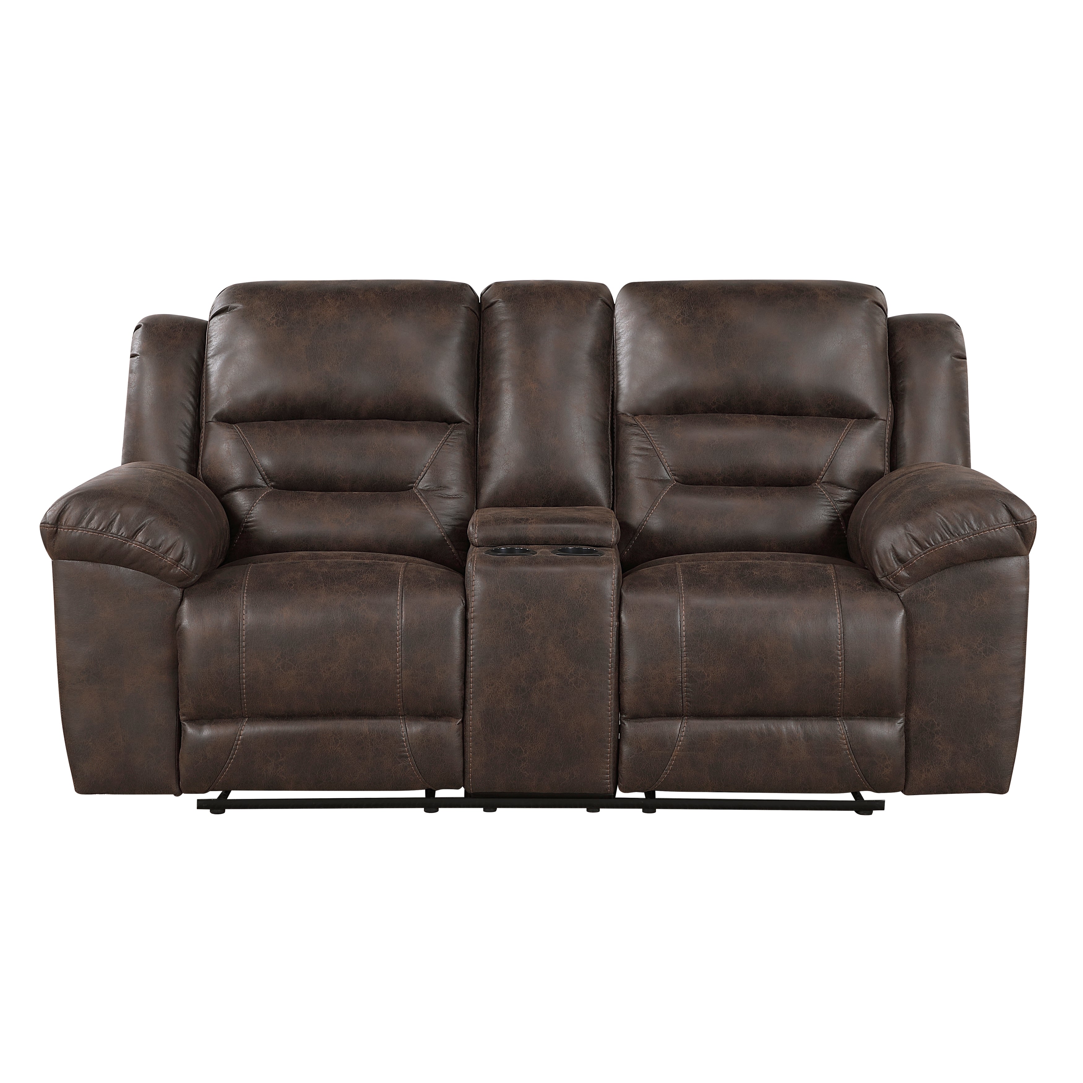 Hazen Dark Brown Reclining Living Room Set from Homelegance - Luna Furniture