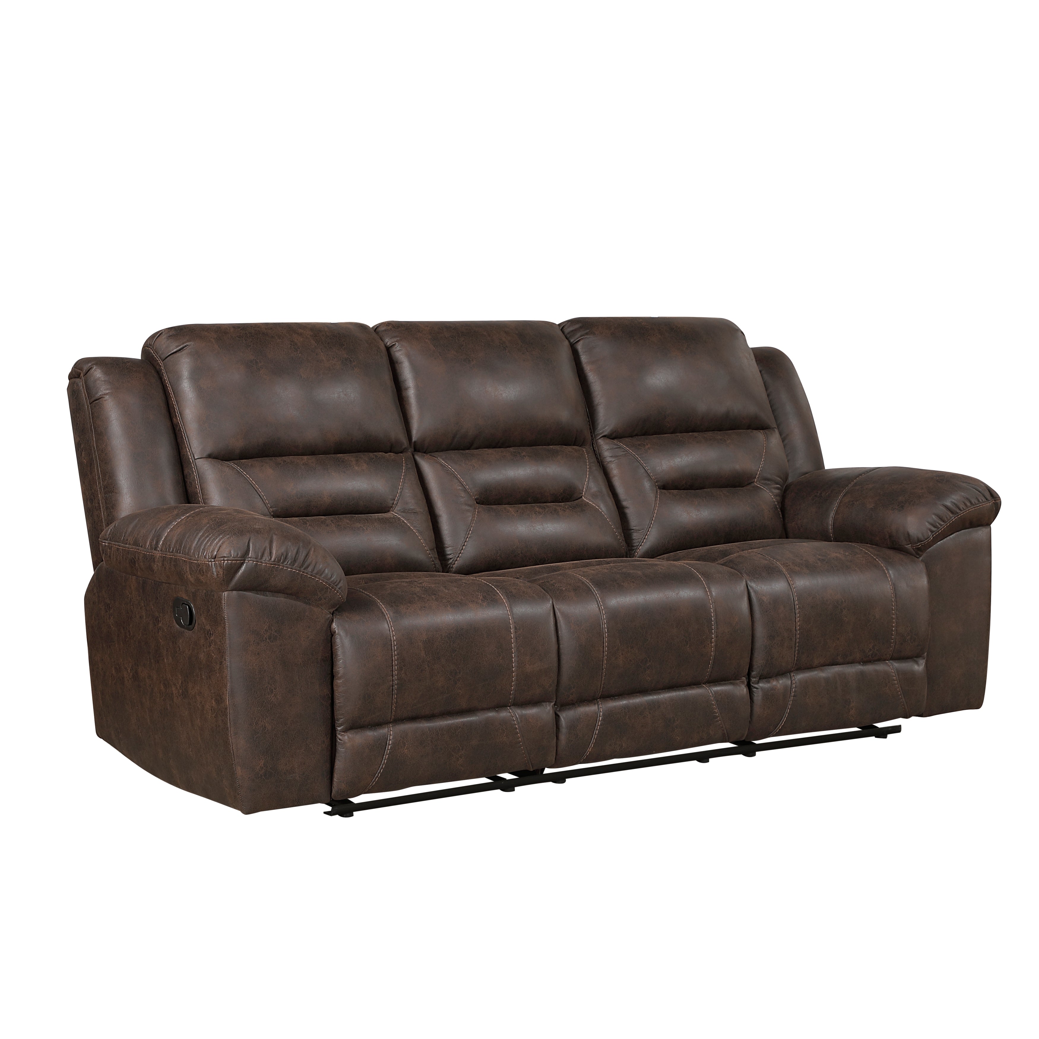 Hazen Dark Brown Reclining Living Room Set from Homelegance - Luna Furniture