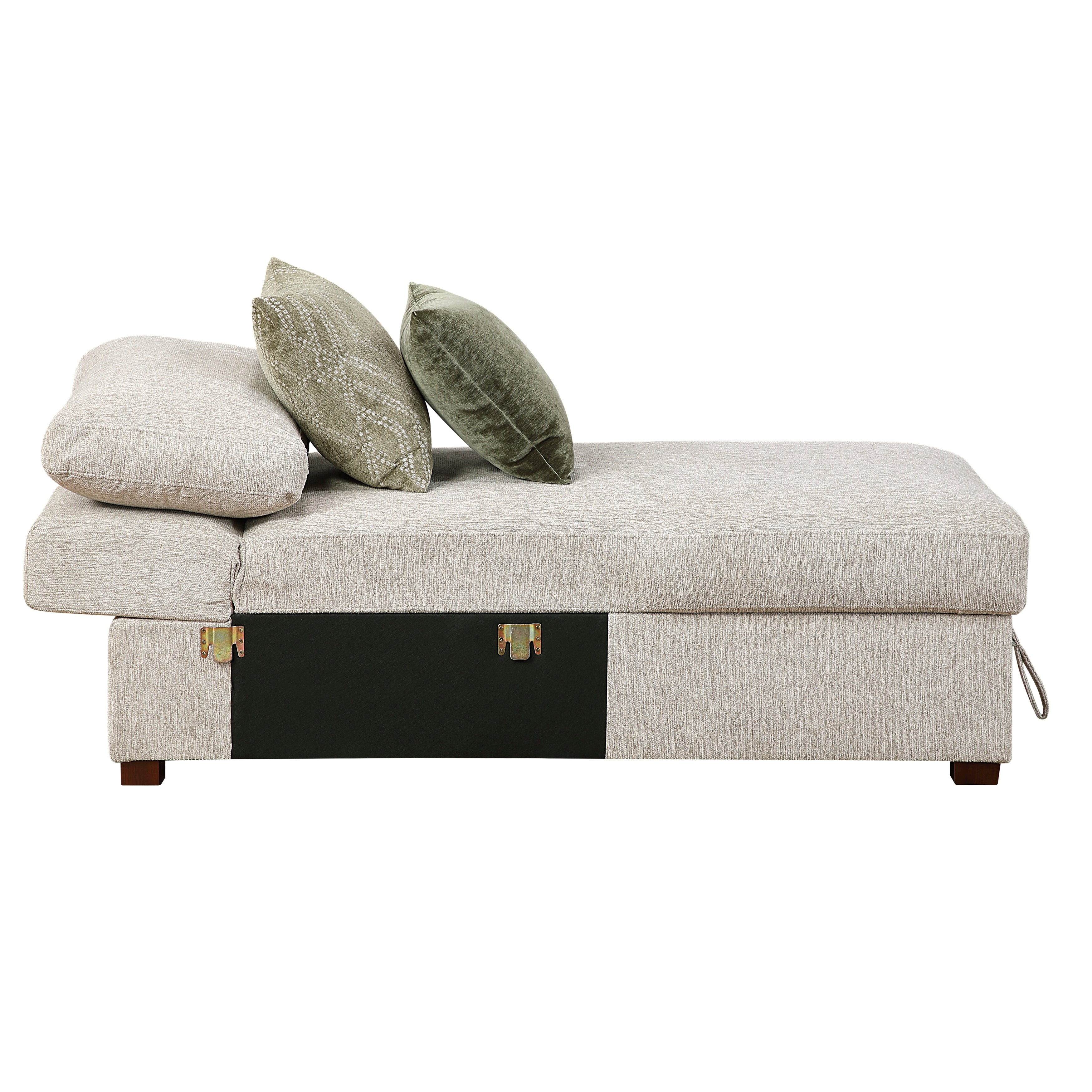 8548-VCCL Armless Convertible Storage Chaise with Click Motion Back - 8548-VCCL