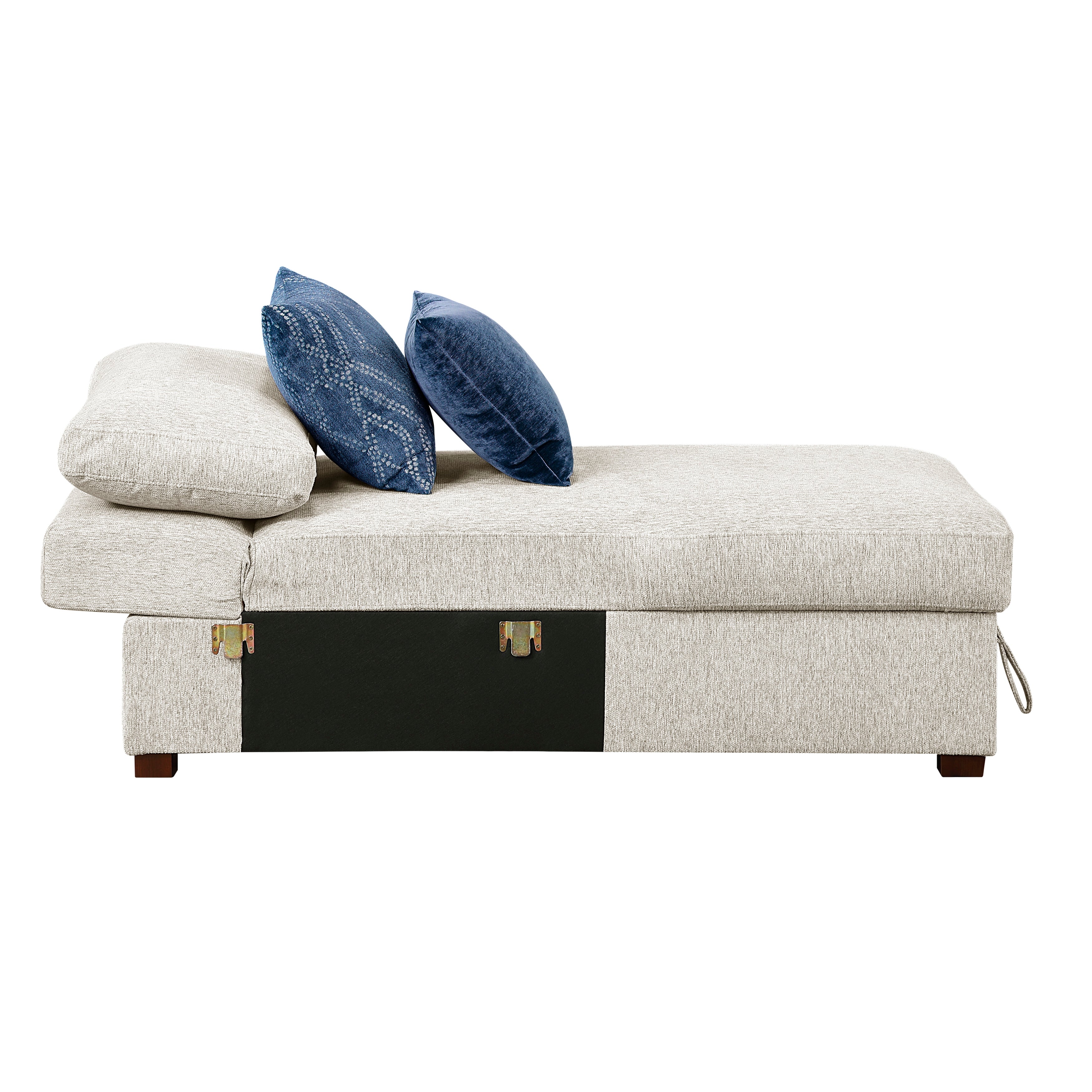 8548BE*2VCA (2)Chaise Lounge with Arms and Hidden Storage, Click Motion Back - 8548BE*2VCA