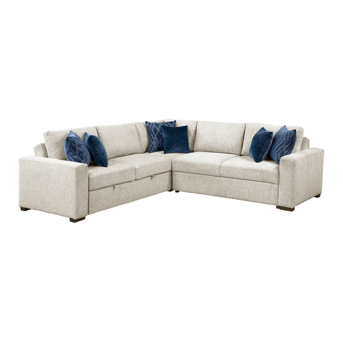 8548BE*42ACLCR2AA (4)3-Piece Sectional with Pull-out Bed - 8548BE*42ACLCR2AA