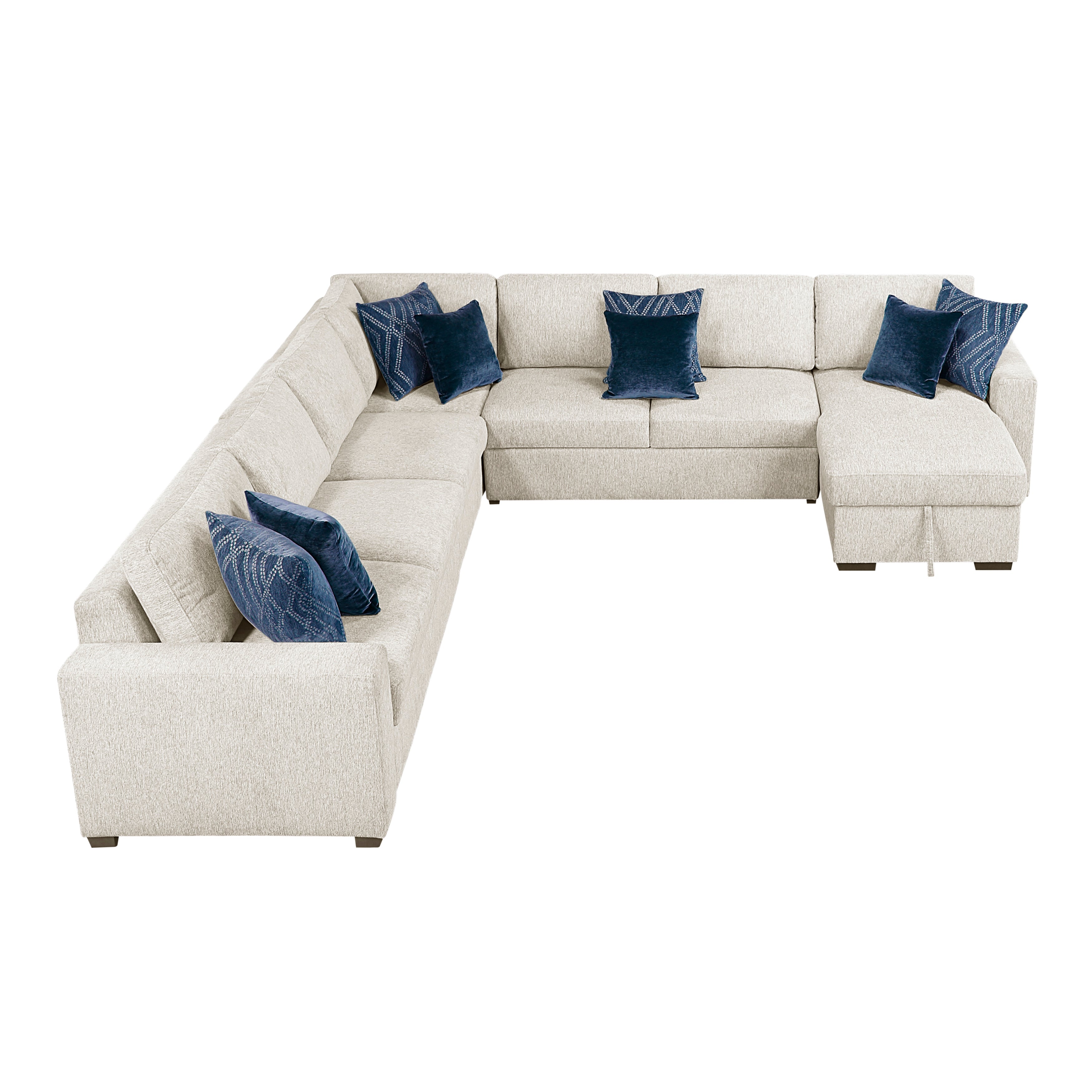 8548BE*6VCCR22AACA (6)5-Piece Sectional with Reversible Chaise and Hidden Storage - 8548BE*6VCCR22AACA