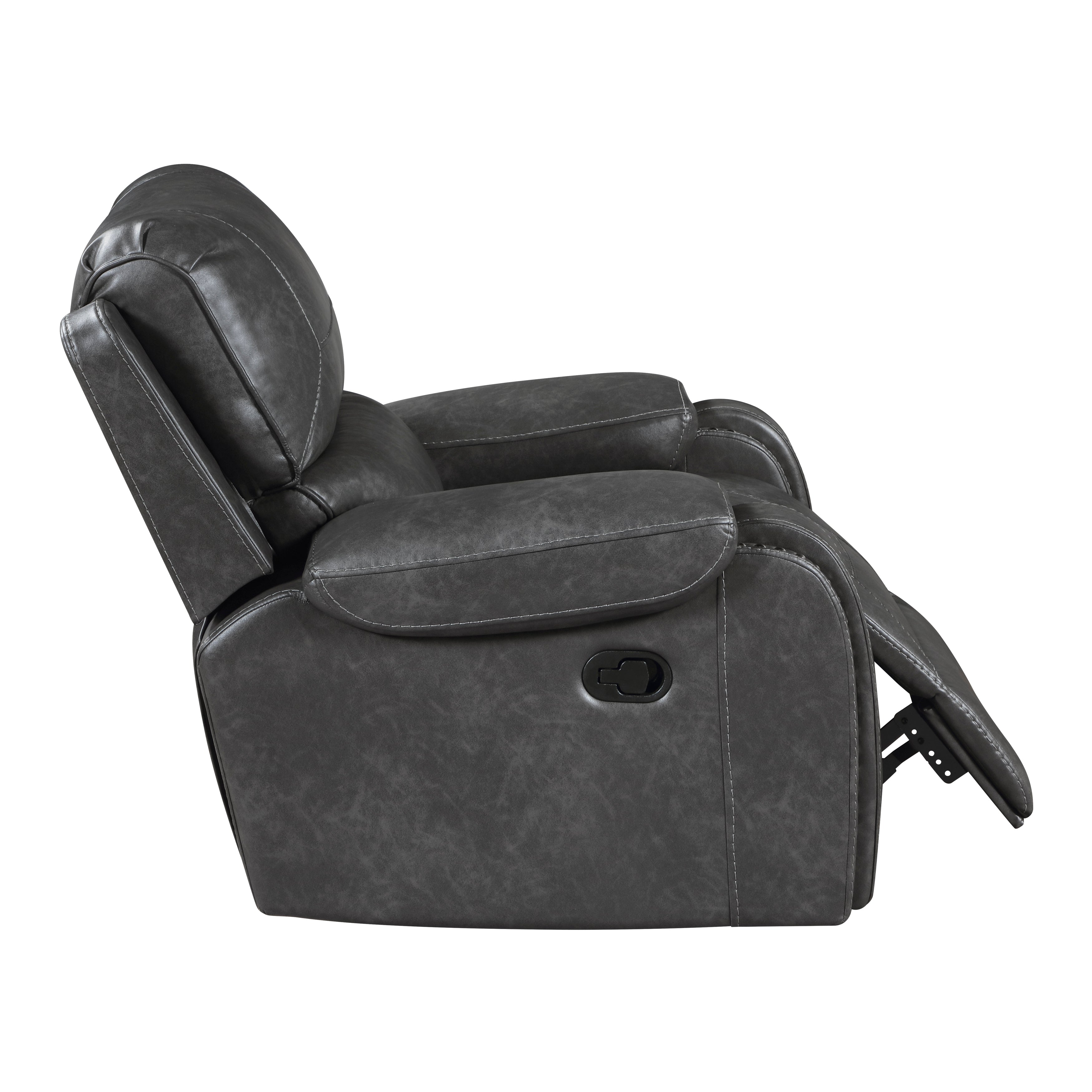 Newnan Gray Double Reclining Living Room Set from Homelegance - Luna Furniture