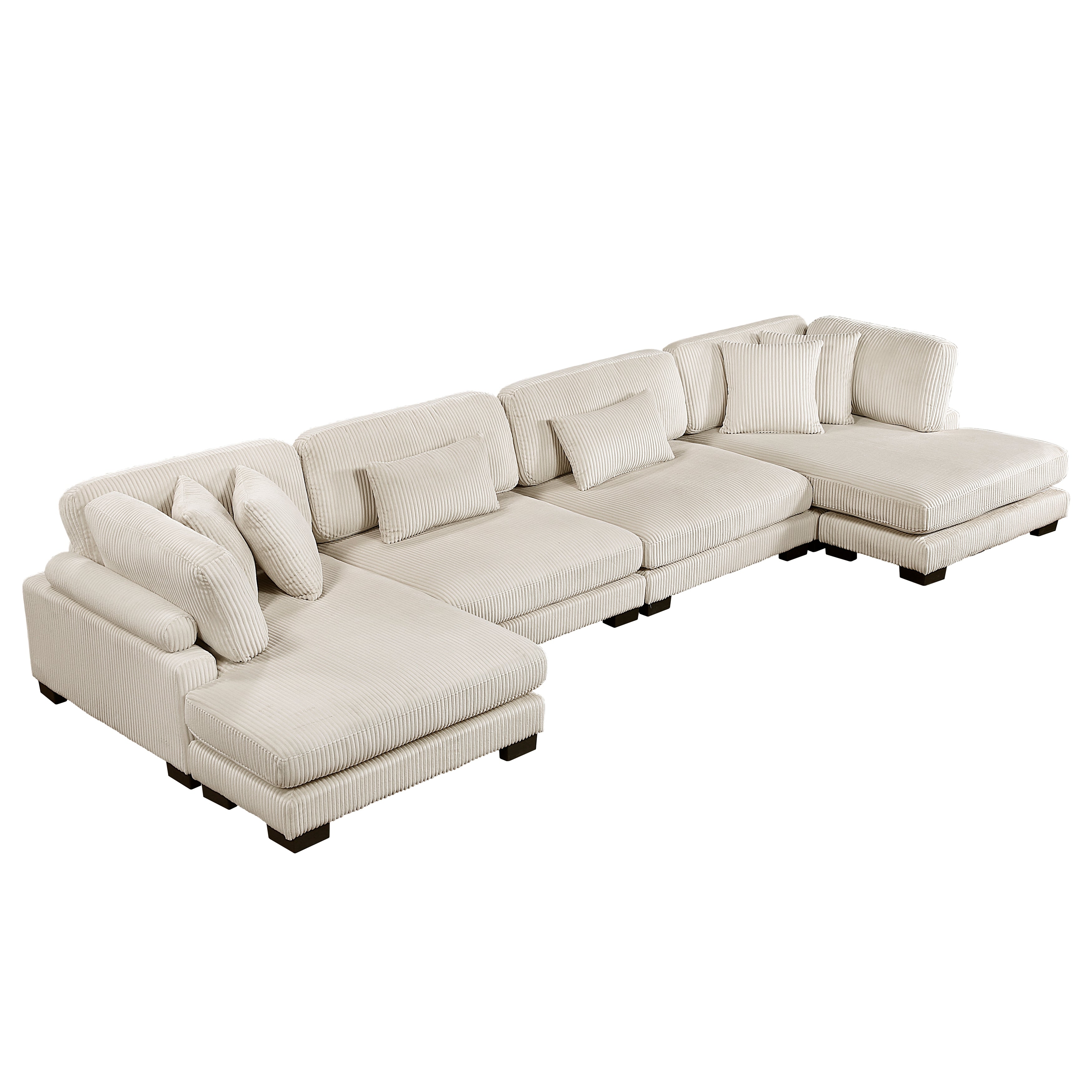 8555BE*2AC2VC (4)4-Piece Modular Sectional with Reversible Chaise - 8555BE*2AC2VC