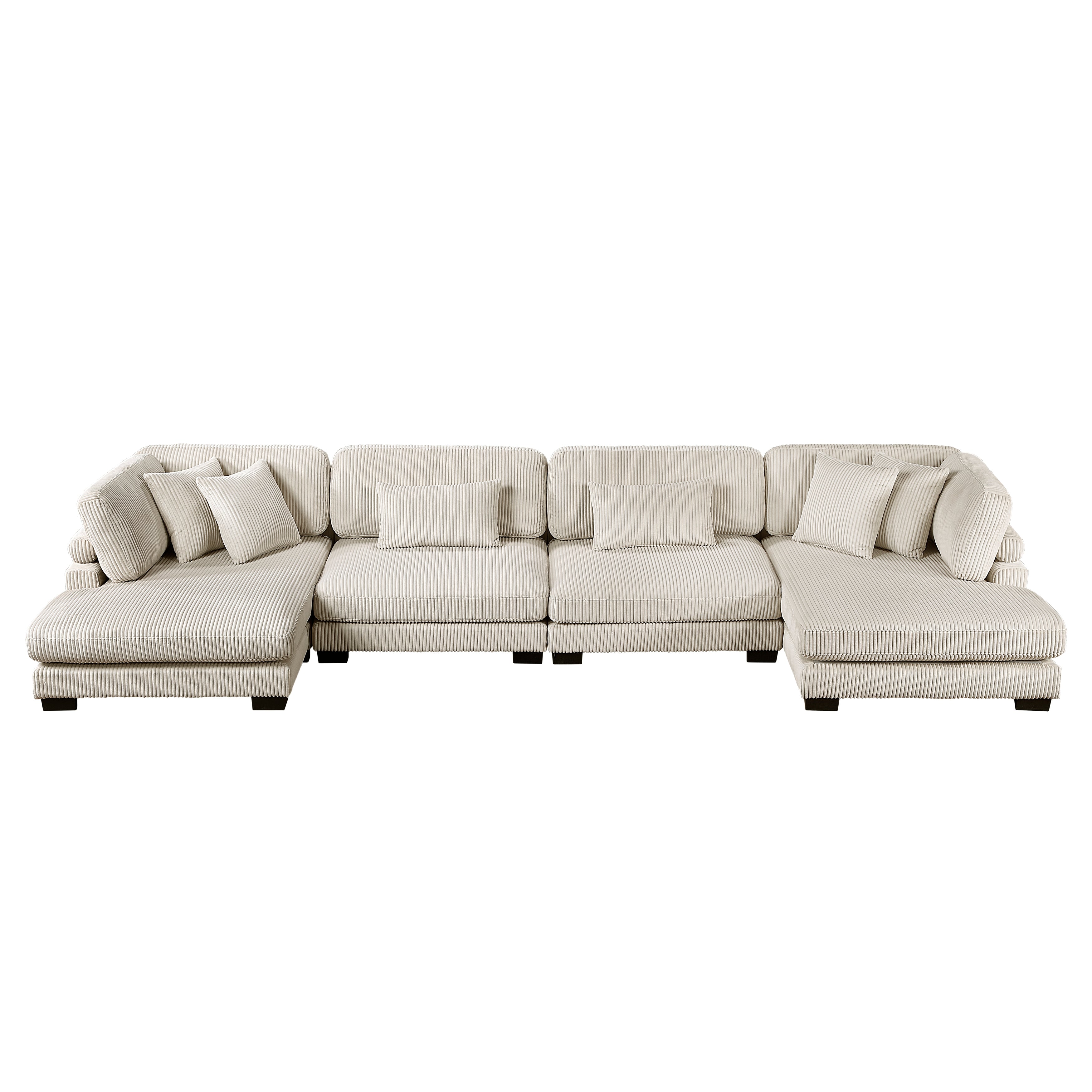 8555BE*2AC2VC (4)4-Piece Modular Sectional with Reversible Chaise - 8555BE*2AC2VC