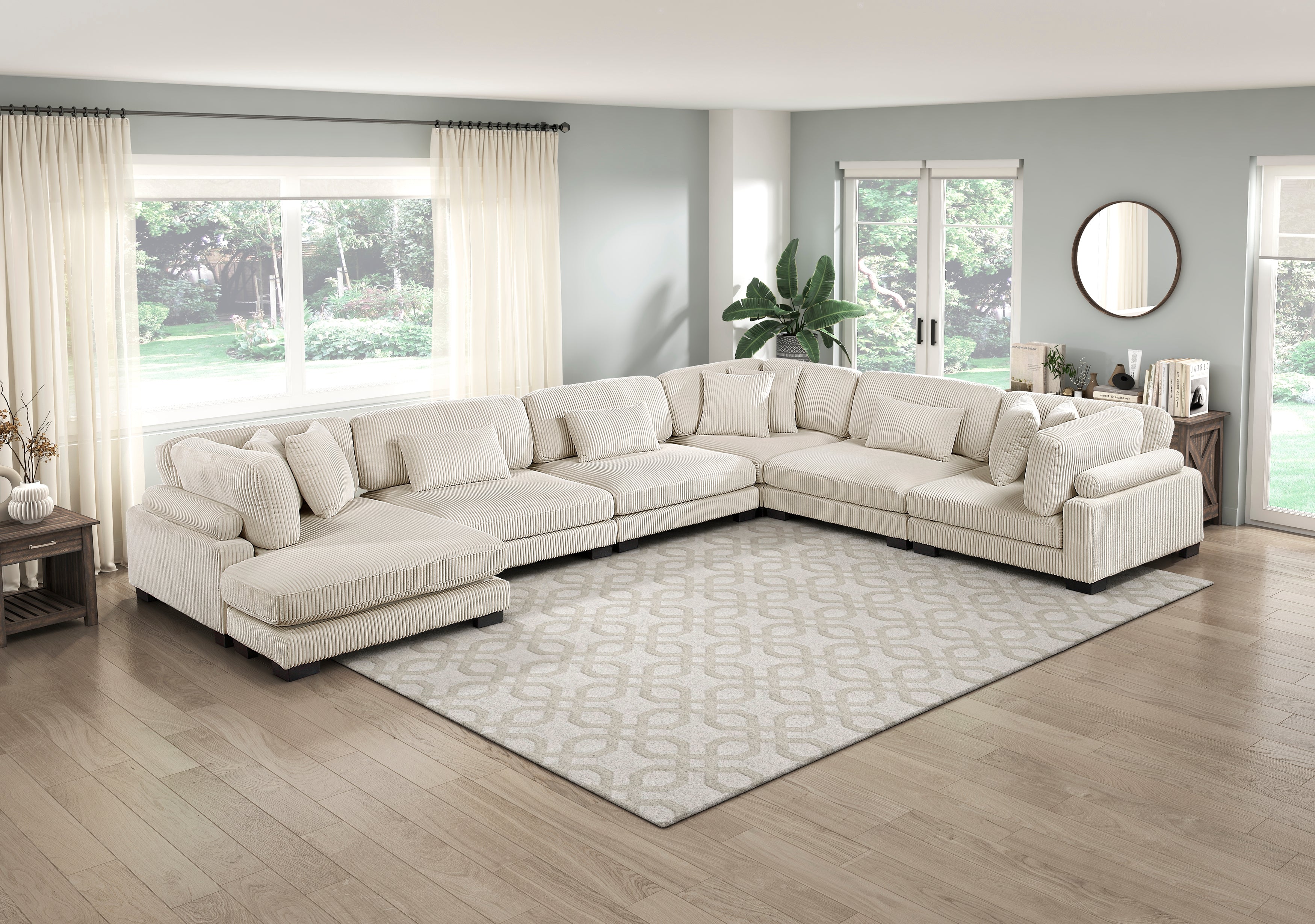 8555BE*2CR3ACVC (6)6-Piece Modular Sectional with Reversible Chaise - 8555BE*2CR3ACVC