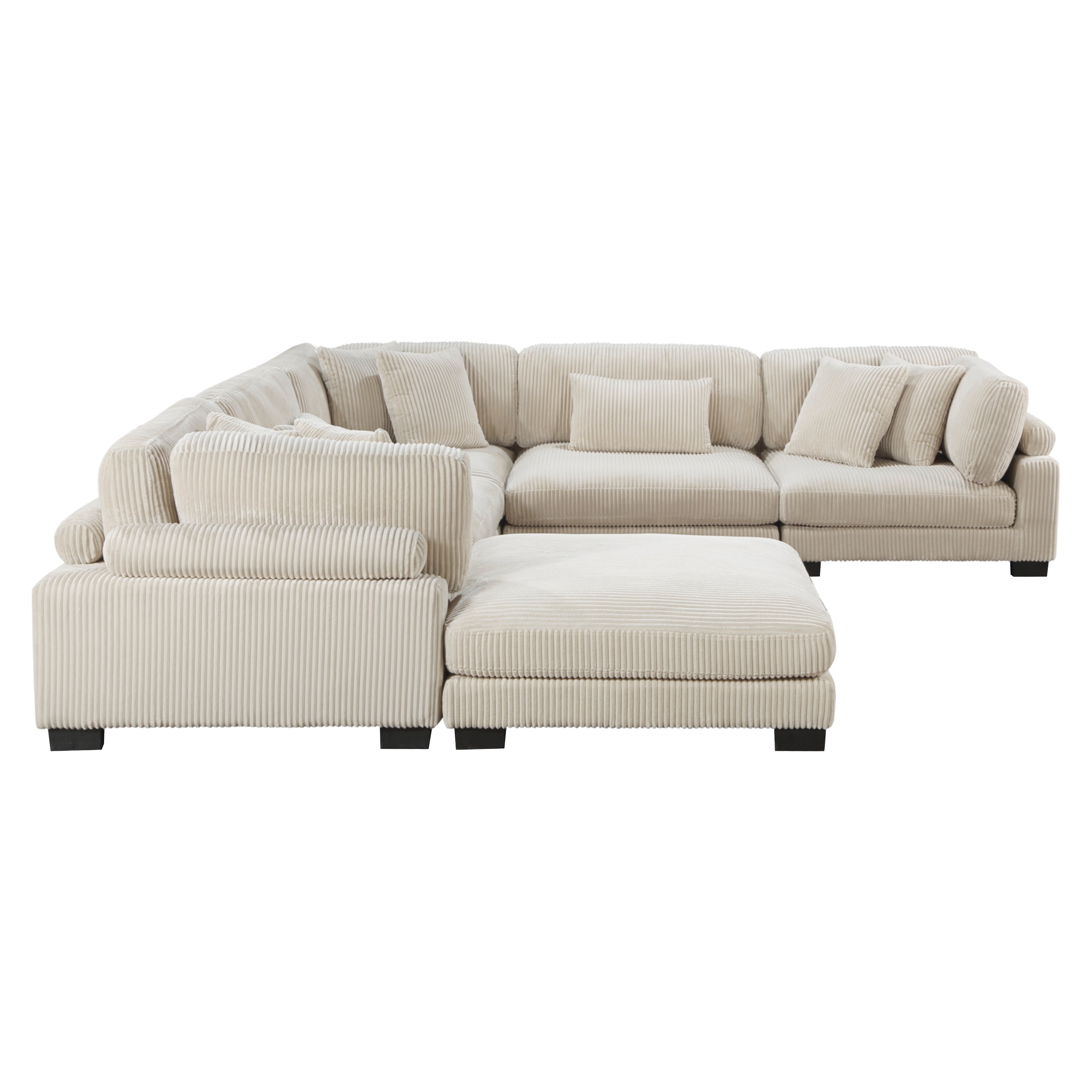 8555BE*3CR2ACOT (6)6-Piece Modular Sectional with Ottoman - 8555BE*3CR2ACOT