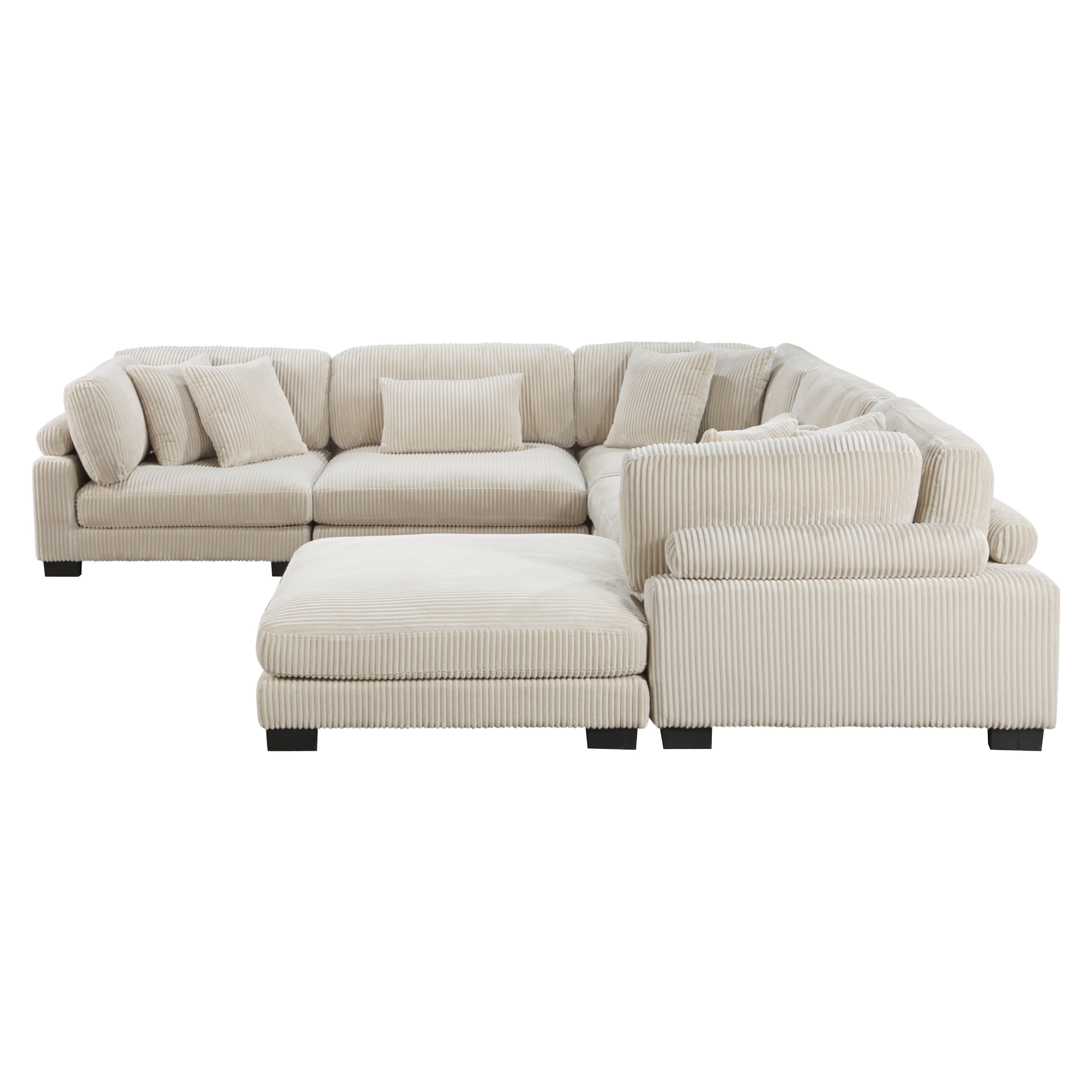 8555BE*3CR2ACOT (6)6-Piece Modular Sectional with Ottoman - 8555BE*3CR2ACOT