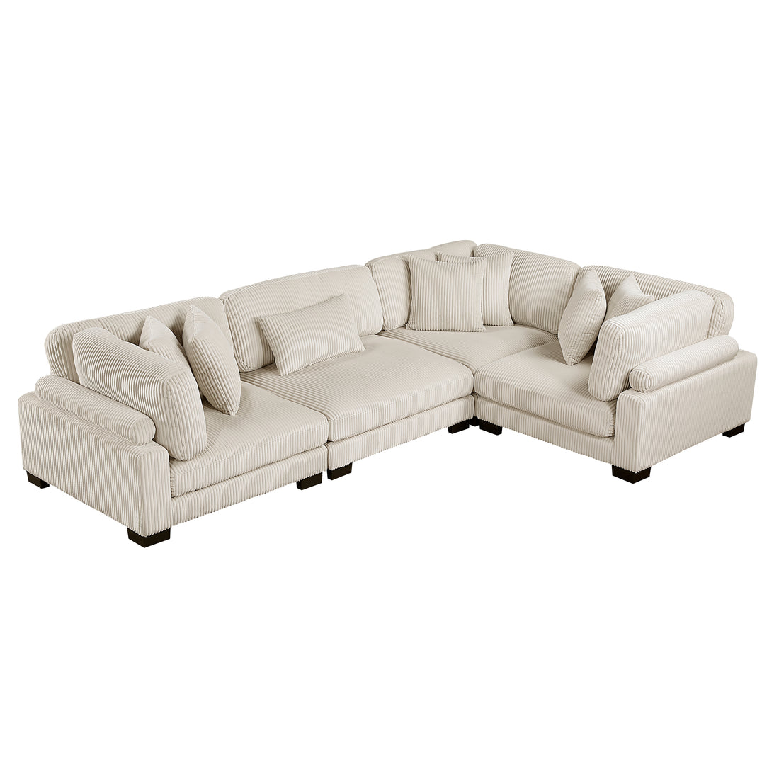 8555BE*3CRAC (4)4-Piece Modular Sectional - 8555BE*3CRAC