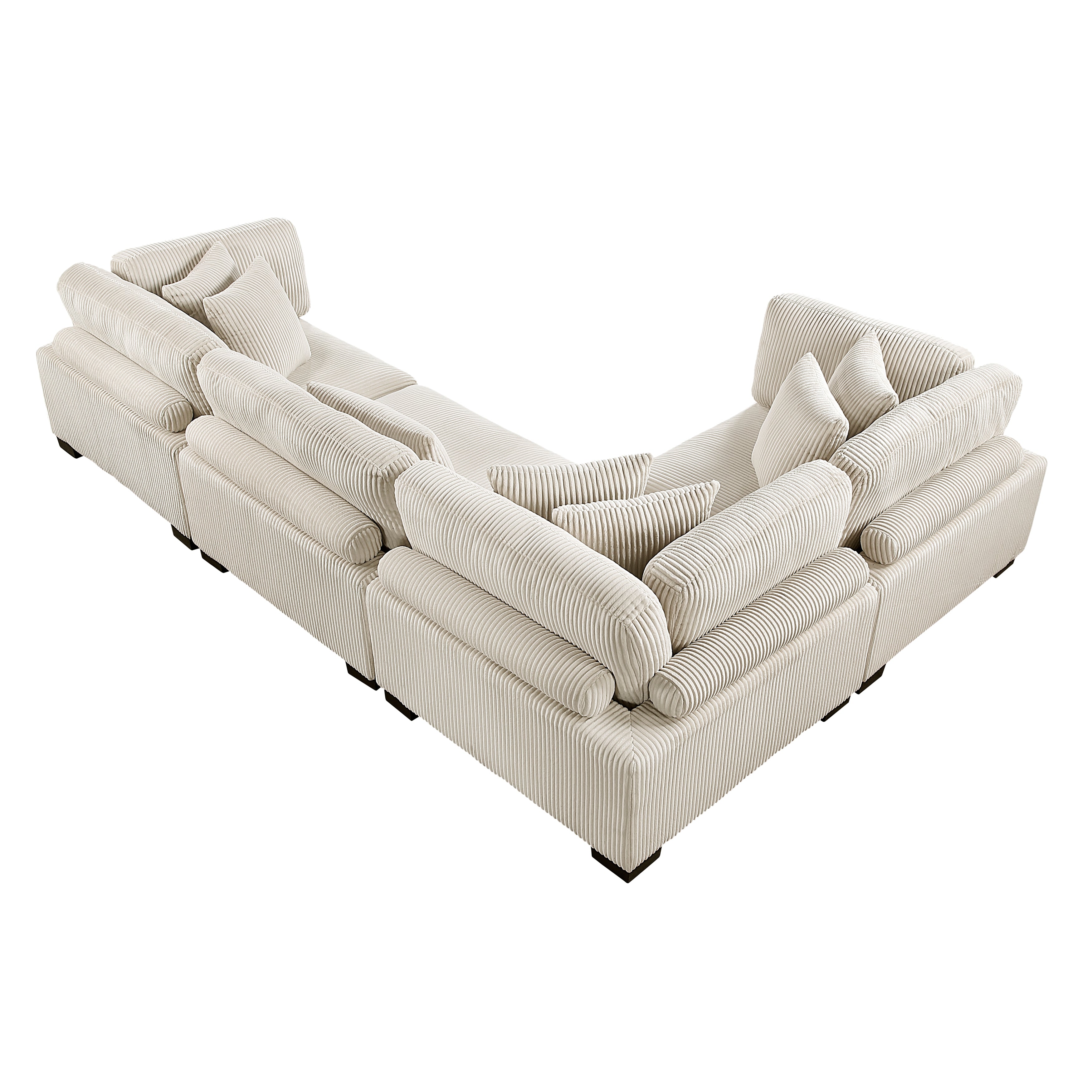 8555BE*3CRAC (4)4-Piece Modular Sectional - 8555BE*3CRAC
